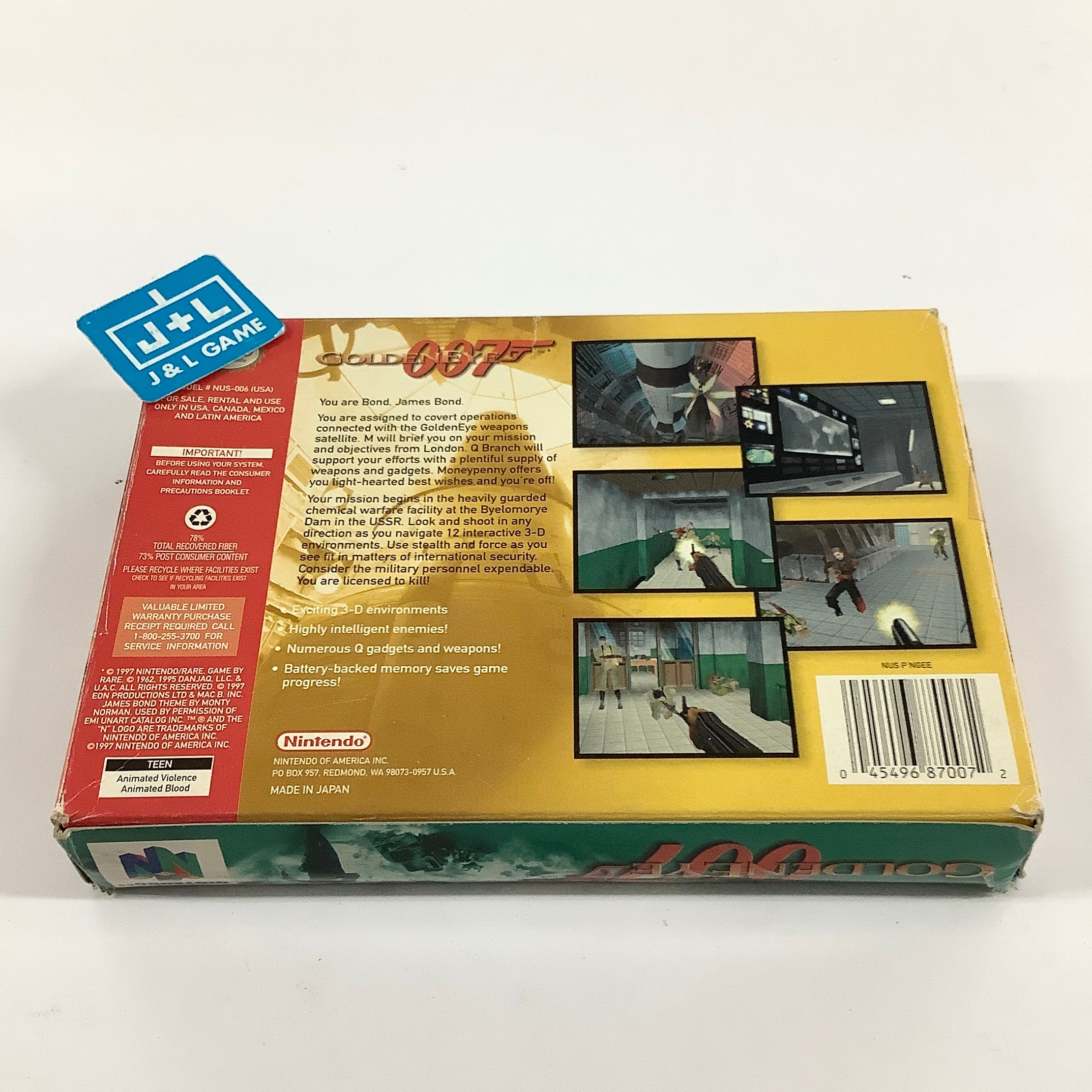 GoldenEye 007 - (N64) Nintendo 64 [Pre-Owned] Video Games Nintendo