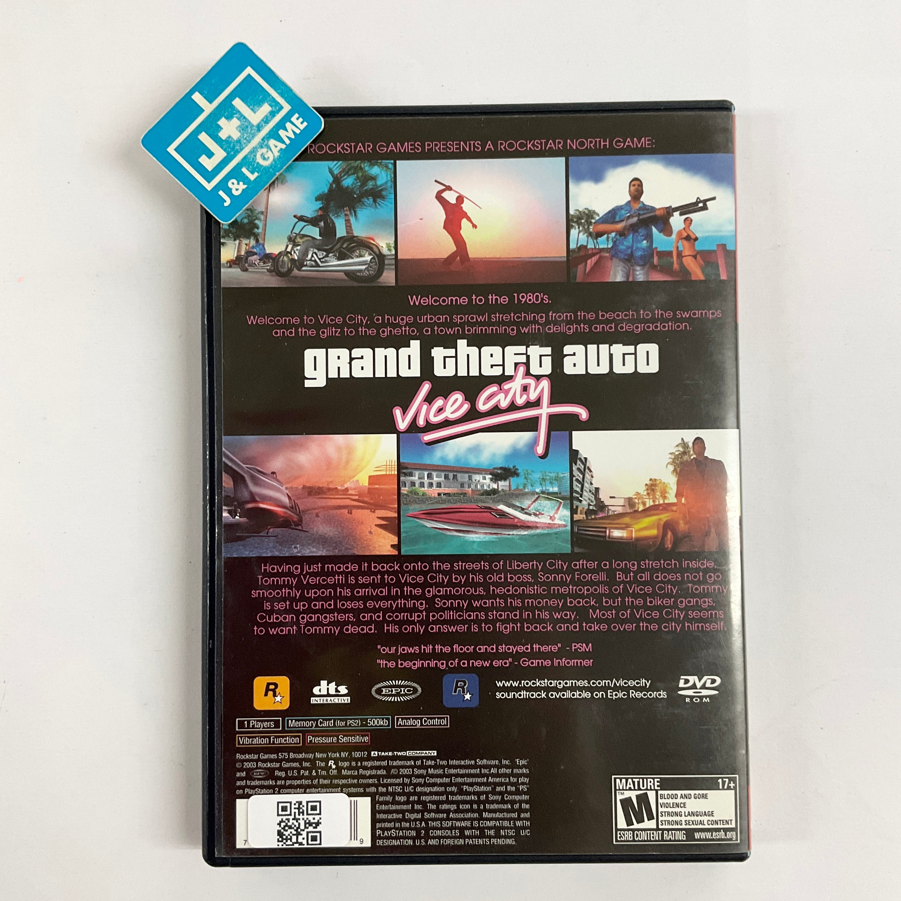 Grand Theft Auto: Vice City (Greatest Hits) - (PS2) PlayStation 2 [Pre-Owned] Video Games Rockstar Games   