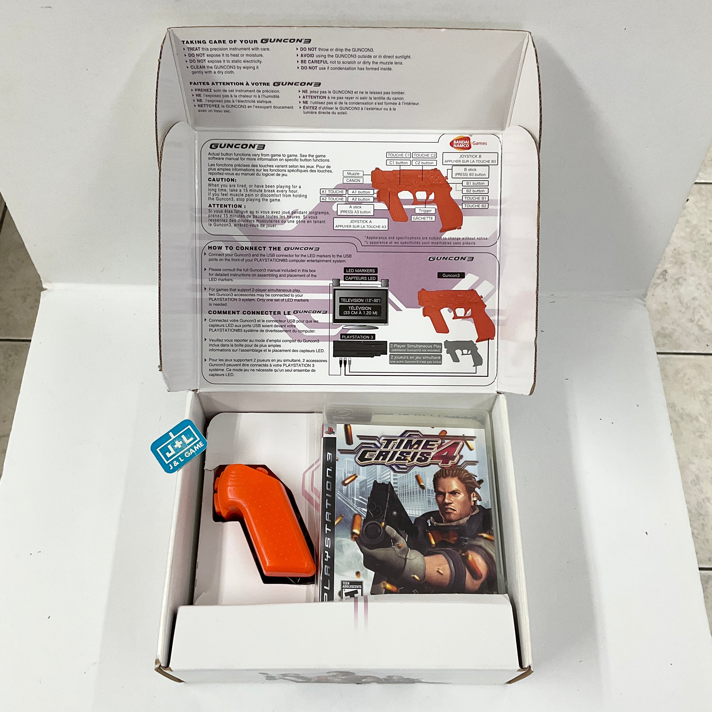 Time Crisis 4 (Includes Guncon 3) - (PS3) Playstation 3 [Pre-Owned] Video Games BANDAI NAMCO Entertainment   