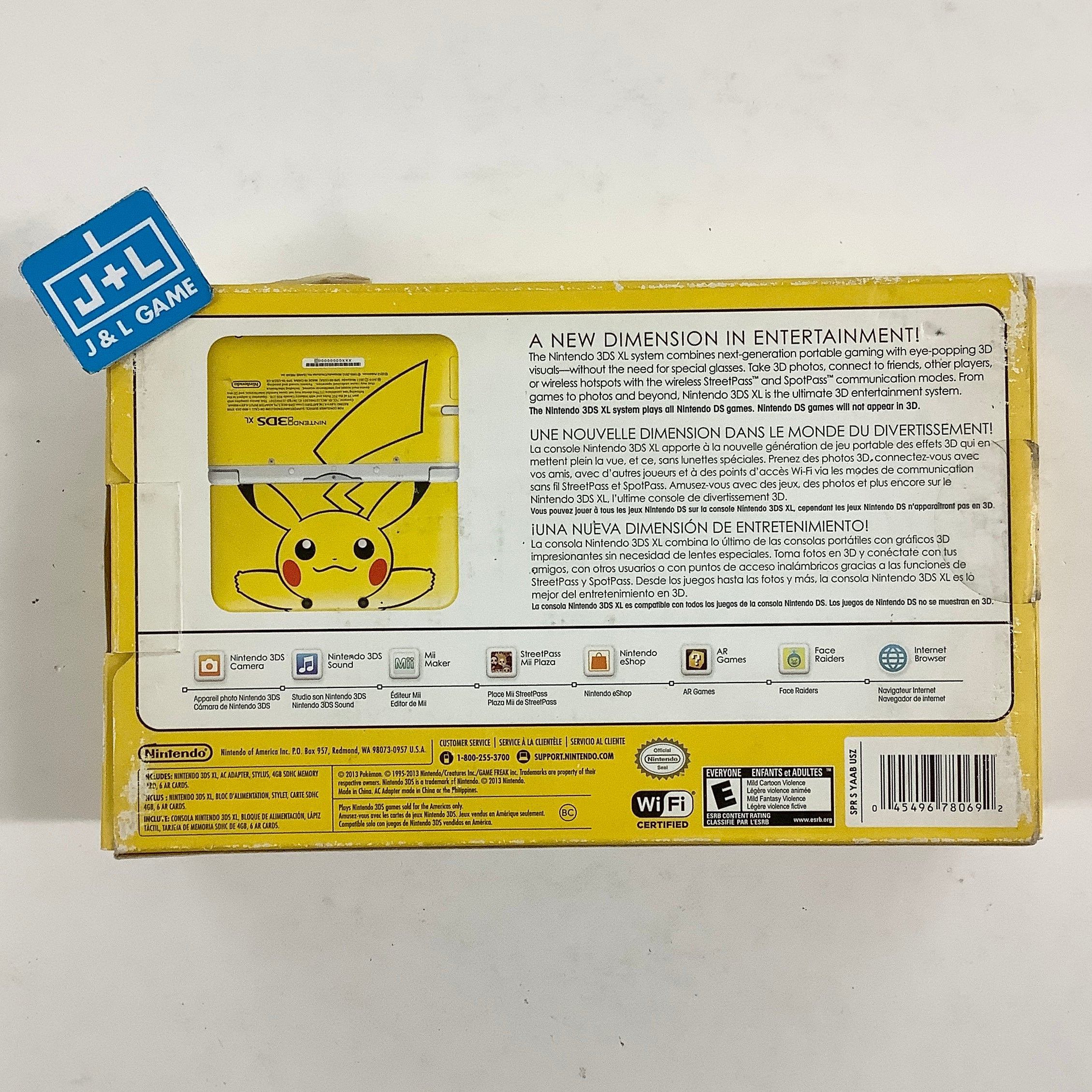 Nintendo 3DS XL Console (Yellow Pikachu Edition) - Nintendo 3DS [Pre-Owned] Consoles Nintendo