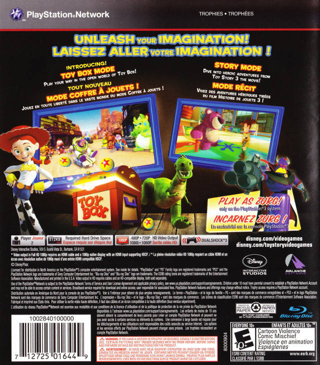 Disney Pixar Toy Story 3 - (PS3) PlayStation 3 [Pre-Owned] Video Games Disney Interactive Studios   