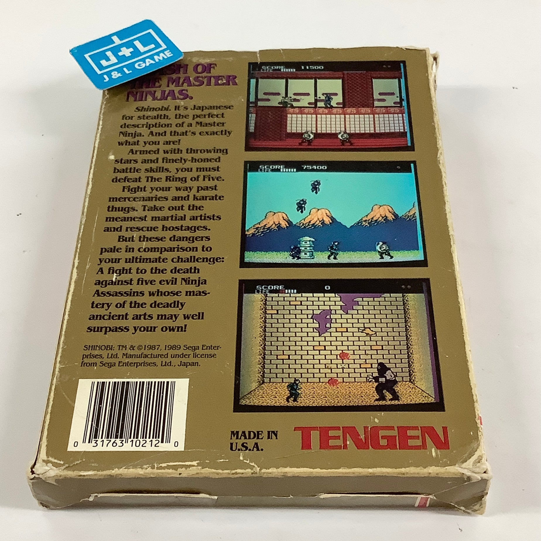 Shinobi (Tengen) - (NES) Nintendo Entertainment System [Pre-Owned]