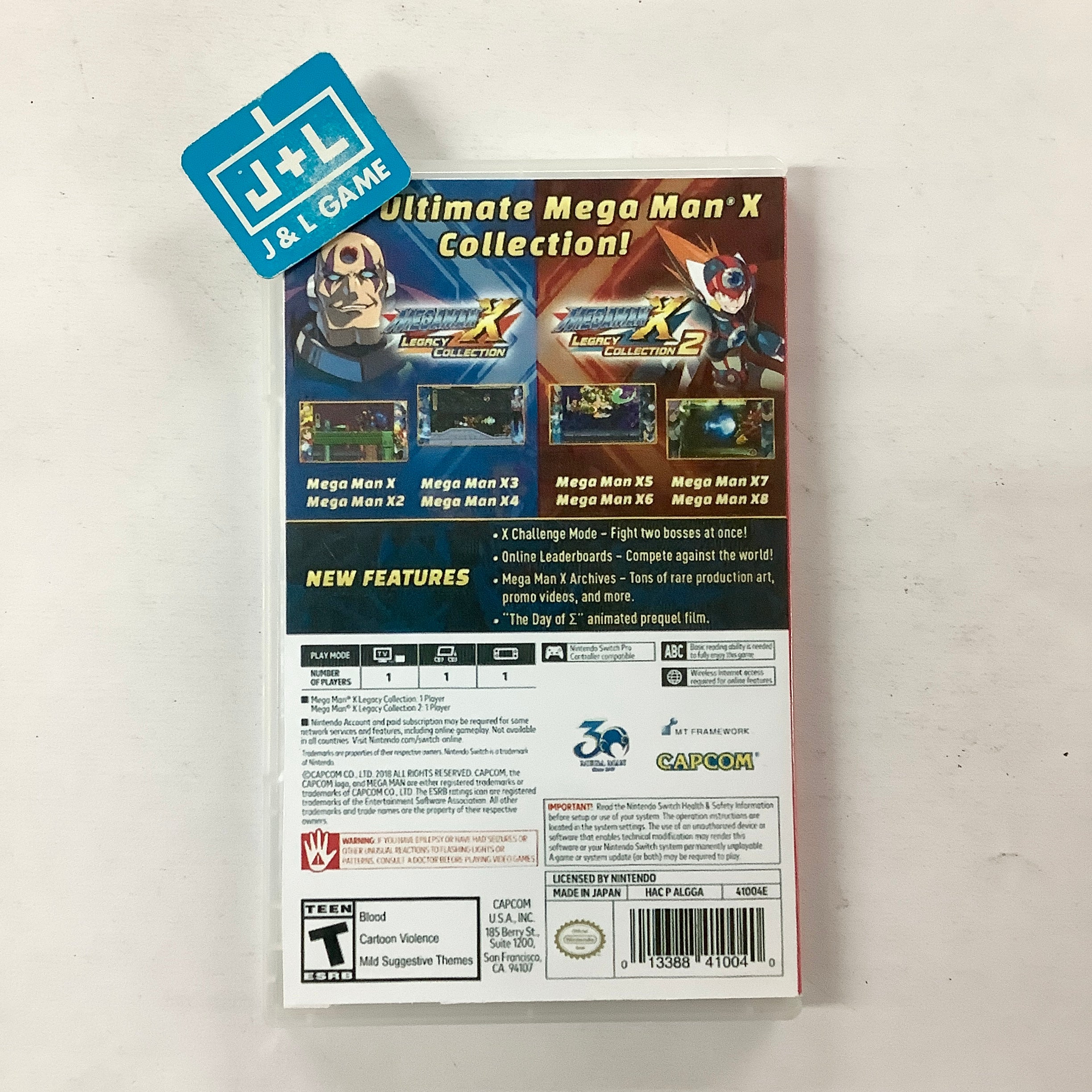 Mega Man X Legacy Collection 1+2 - (NSW) Nintendo Switch [Pre-Owned] Video Games Capcom   