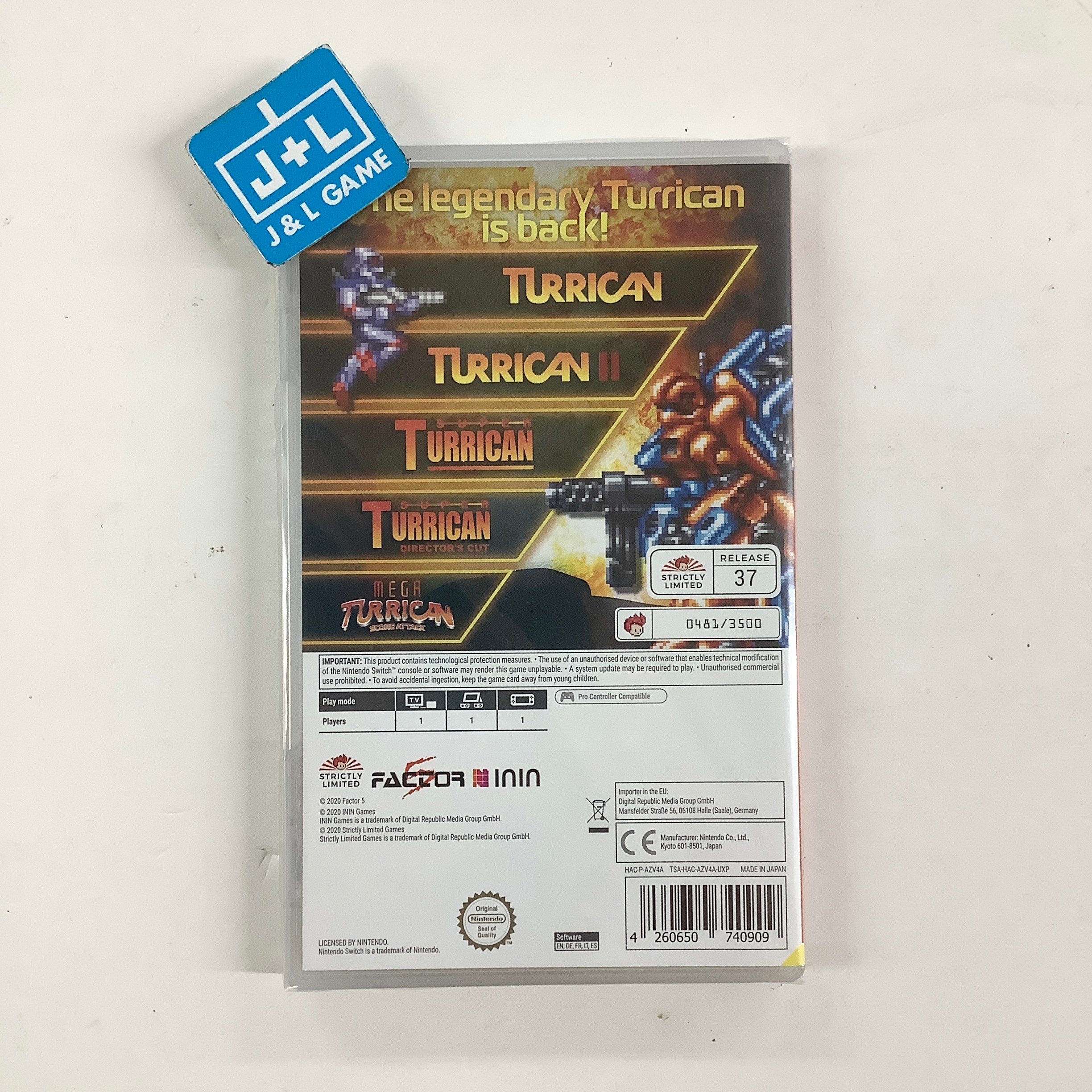 Turrican Anthology Vol. 1 (With Soundtrack CD) - (NSW) Nintendo Switch (European Import)
