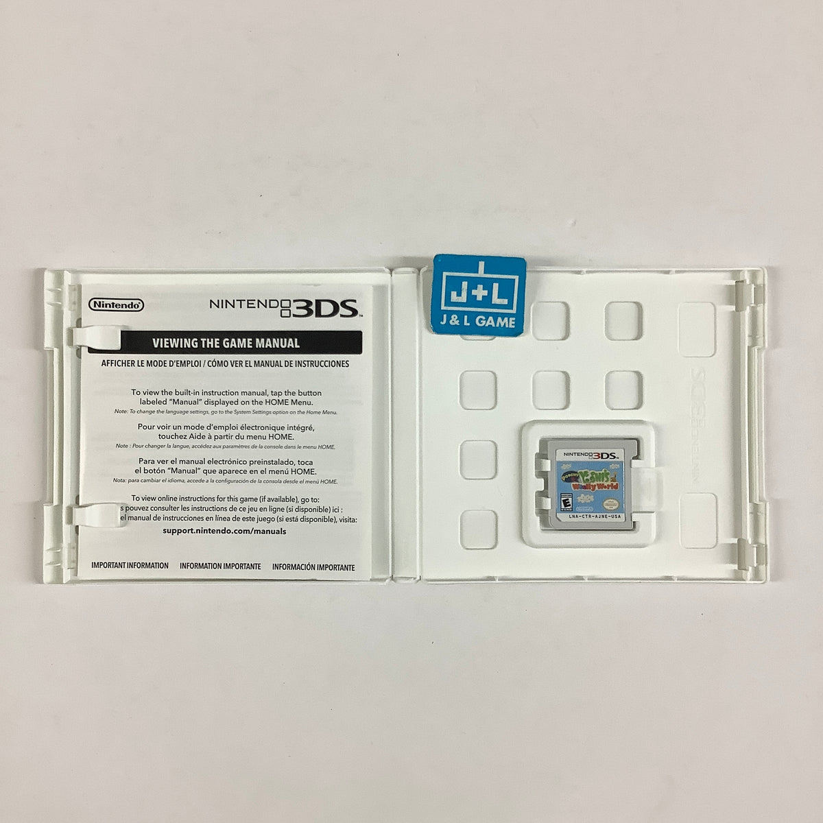 Poochy & Yoshi's Woolly World + Yarn Yoshi amiibo - Nintendo 3DS [Pre-Owned]