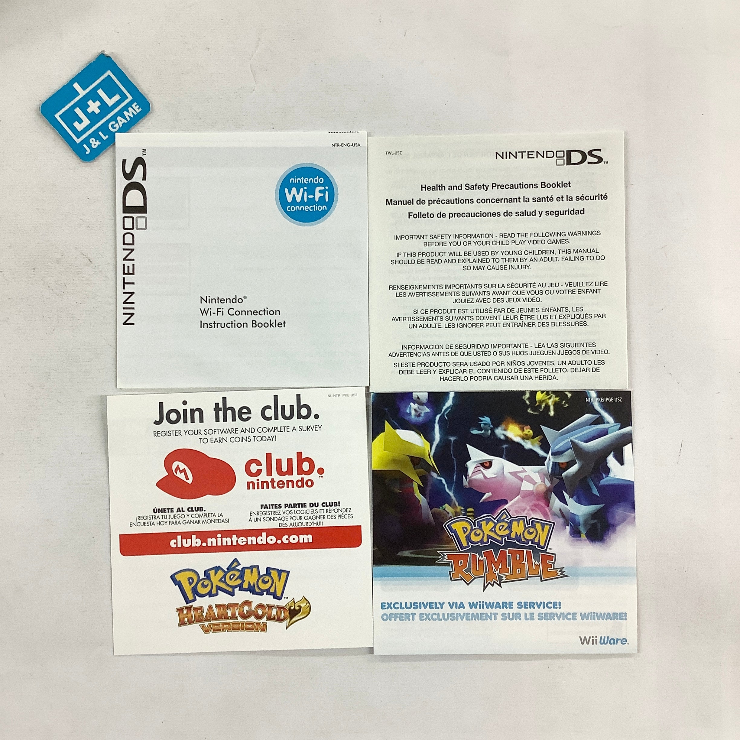 Pokemon HeartGold Version (w/ Pokewalker) - (NDS) Nintendo DS [Pre-Owned]