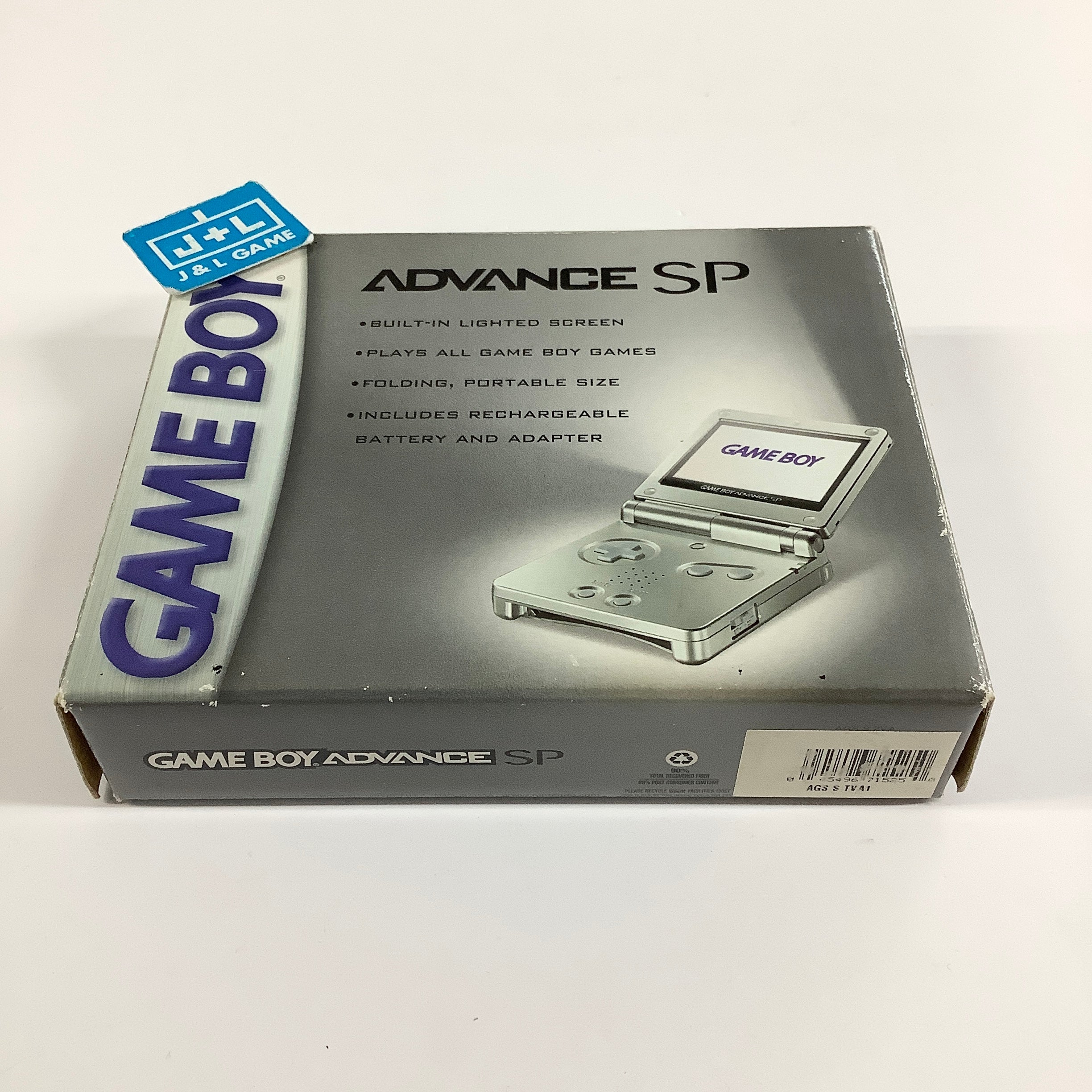 Nintendo Game Boy Advance SP Console AGS-001 (Silver) - (GBA) Game Boy Advance SP [Pre-Owned]