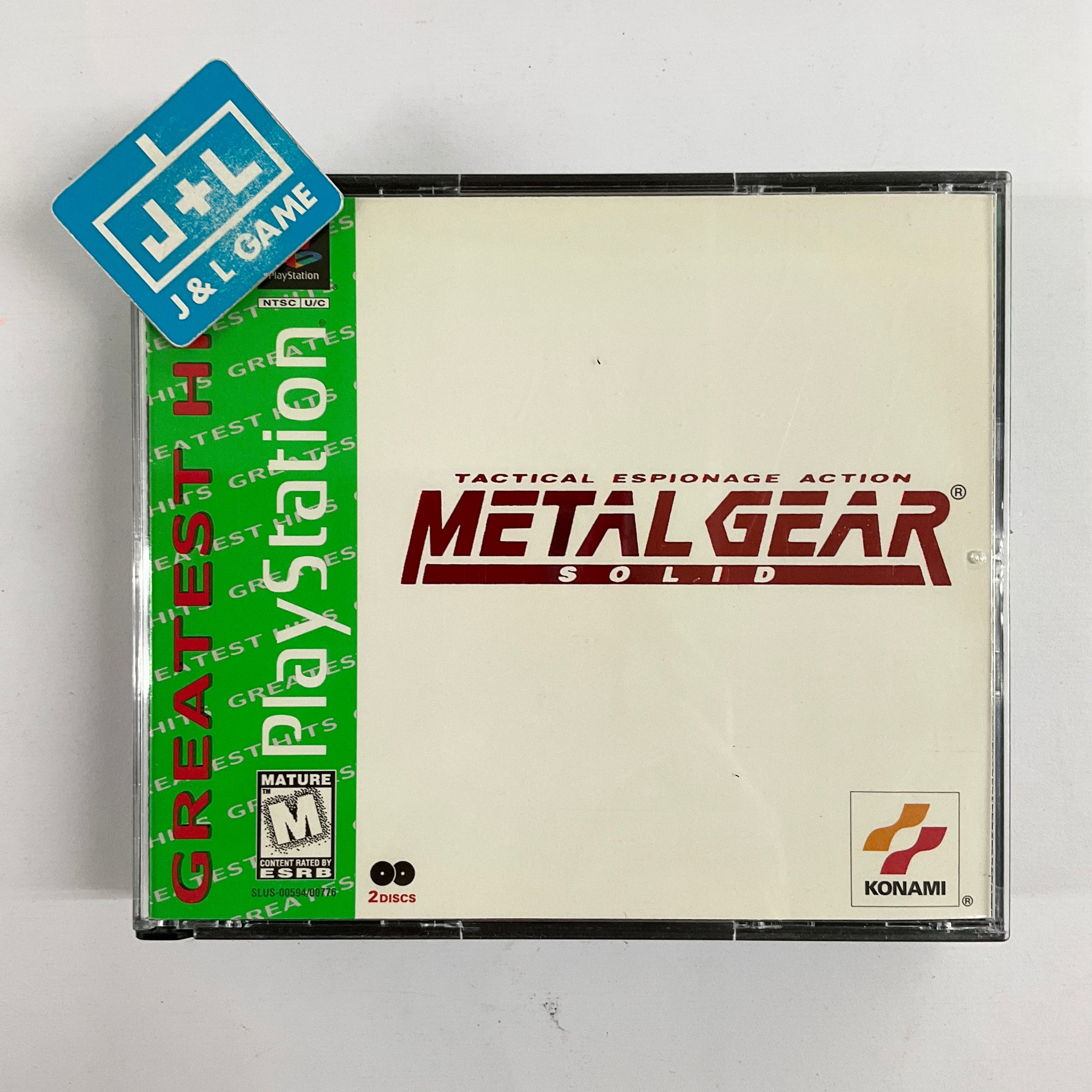 Metal Gear Solid (Greatest Hits) - (PS1) PlayStation 1 [Pre-Owned] Video Games Konami   