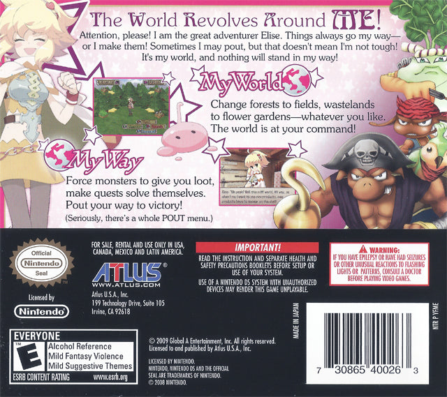 My World My Way - (NDS) Nintendo DS [Pre-Owned] Atlus