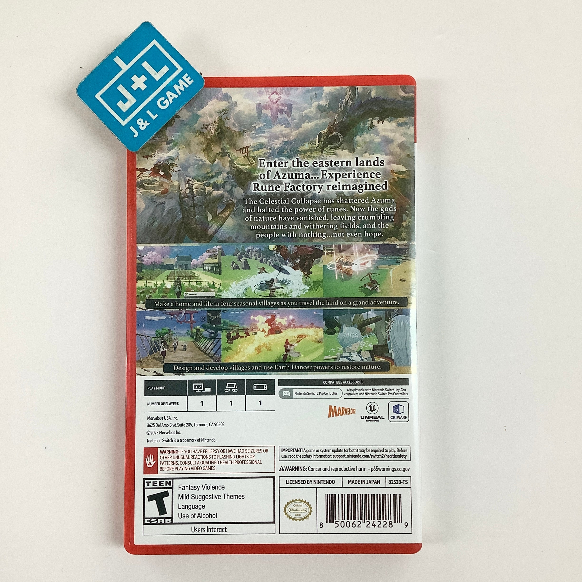 Rune Factory: Guardians of Azuma - (NS2) Nintendo Switch 2 [Pre-Owned] Video Games XSEED Games