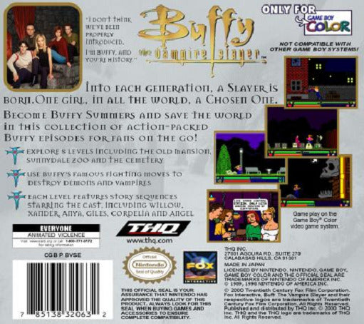 Buffy the Vampire Slayer - (GBC) Game Boy Color [Pre-Owned] Video Games THQ