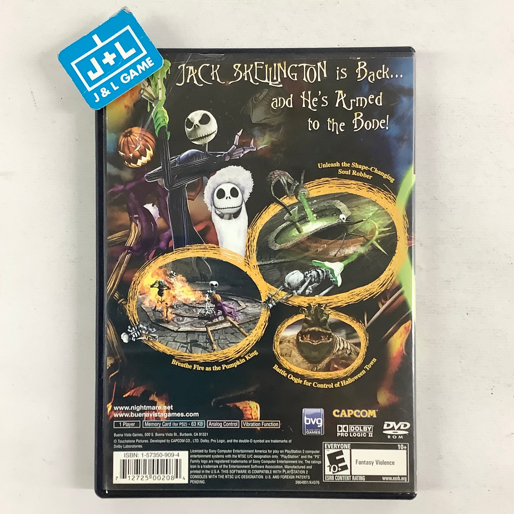 Tim Burton's The Nightmare Before Christmas: Oogie's Revenge - (PS2) PlayStation 2 [Pre-Owned]