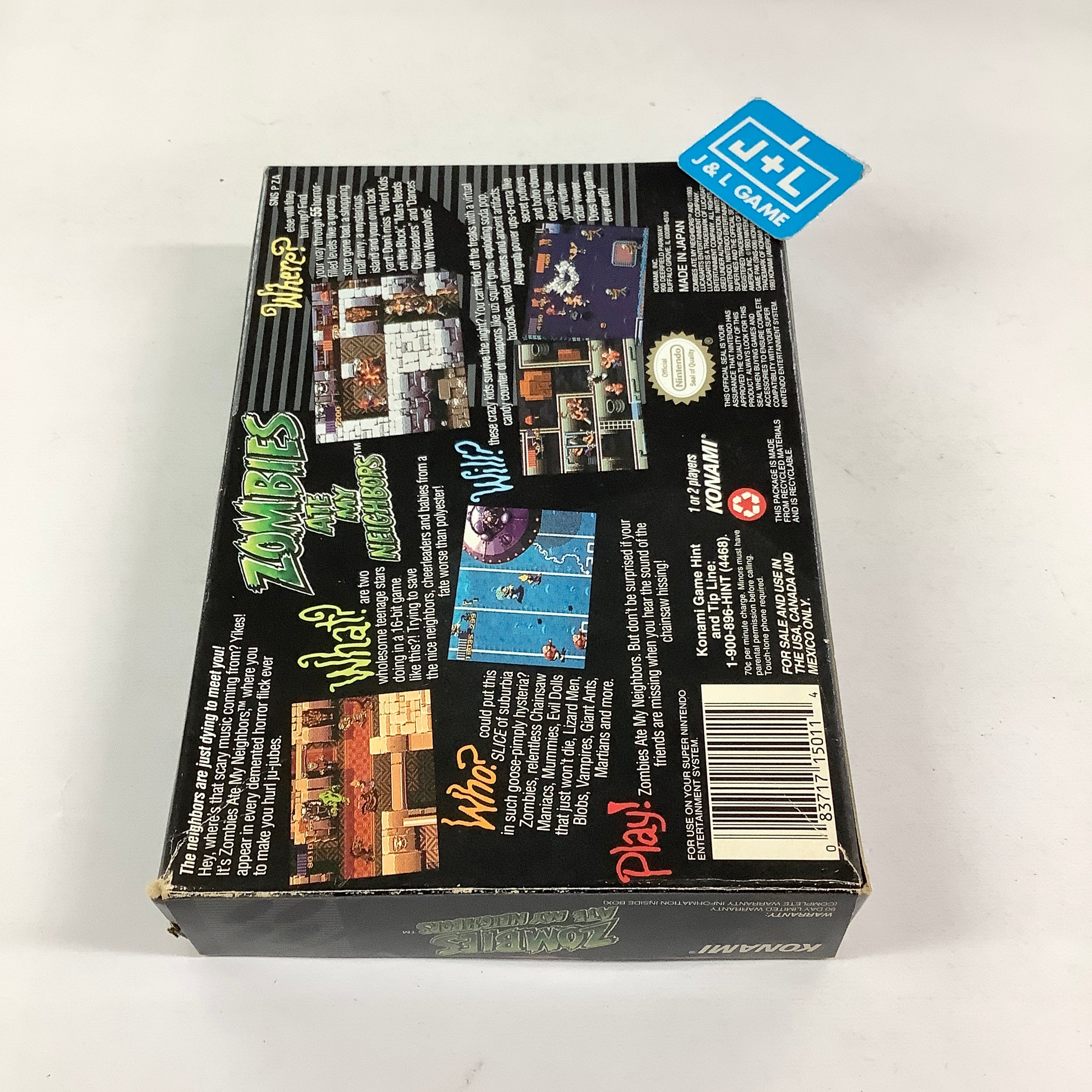 Zombies Ate My Neighbors - (SNES) Super Nintendo [Pre-Owned] Video Games Konami