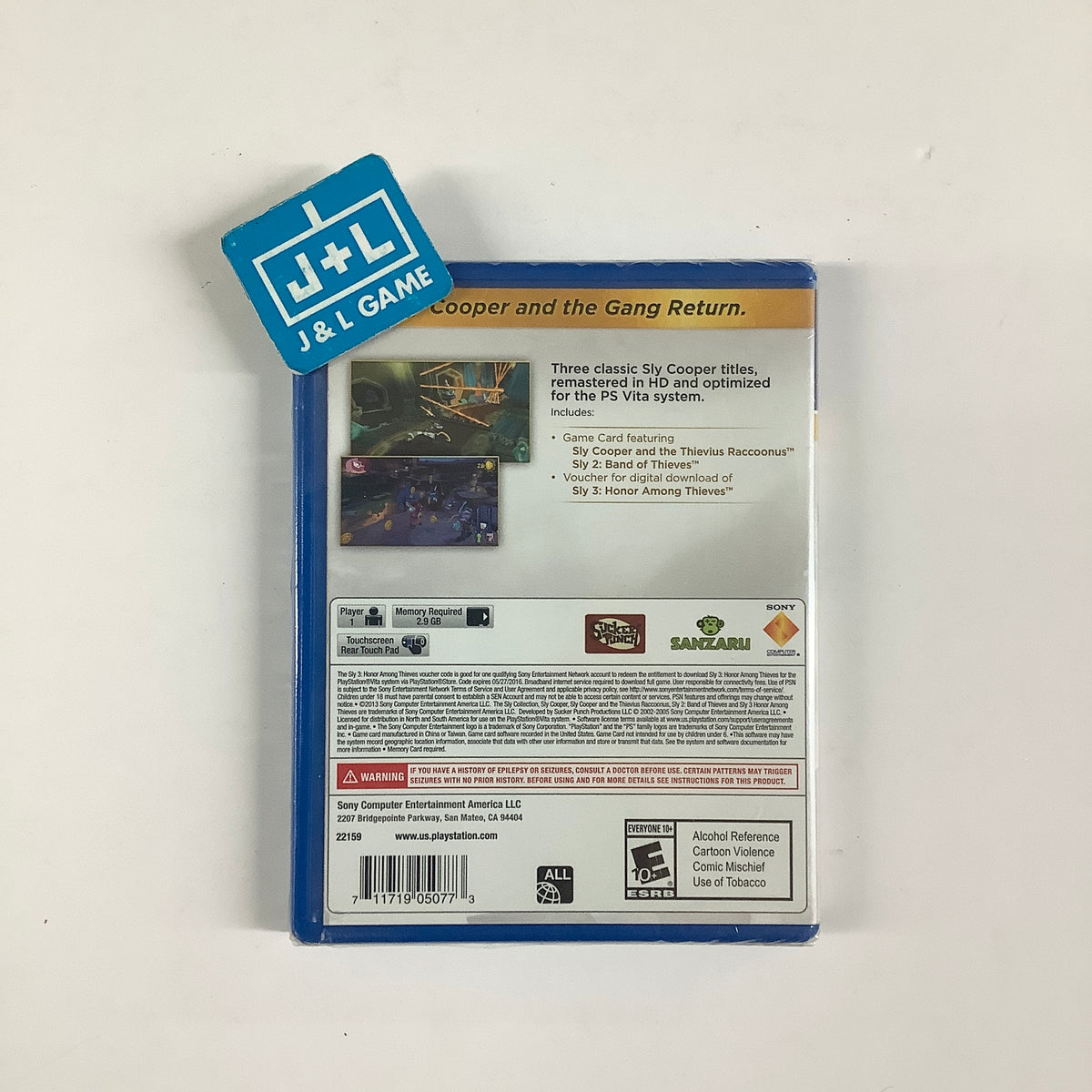 Sly Cooper Collection - (PSV) PlayStation Vita Video Games SCEA