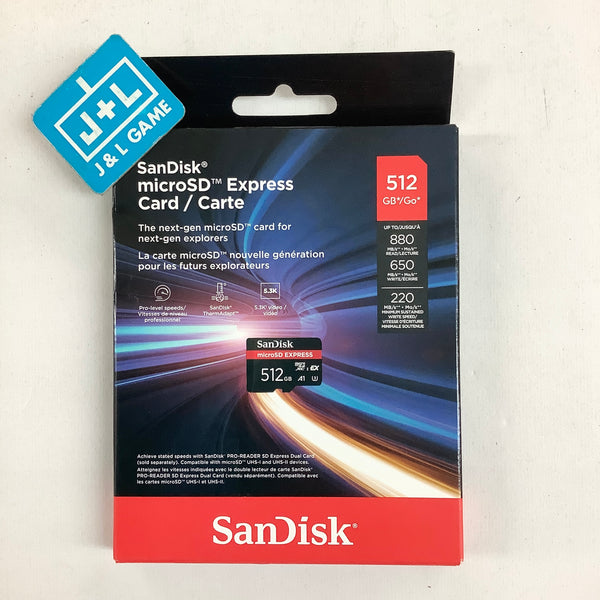 SanDisk 512GB microSD Express microSD Card - (NS2) Nintendo Switch