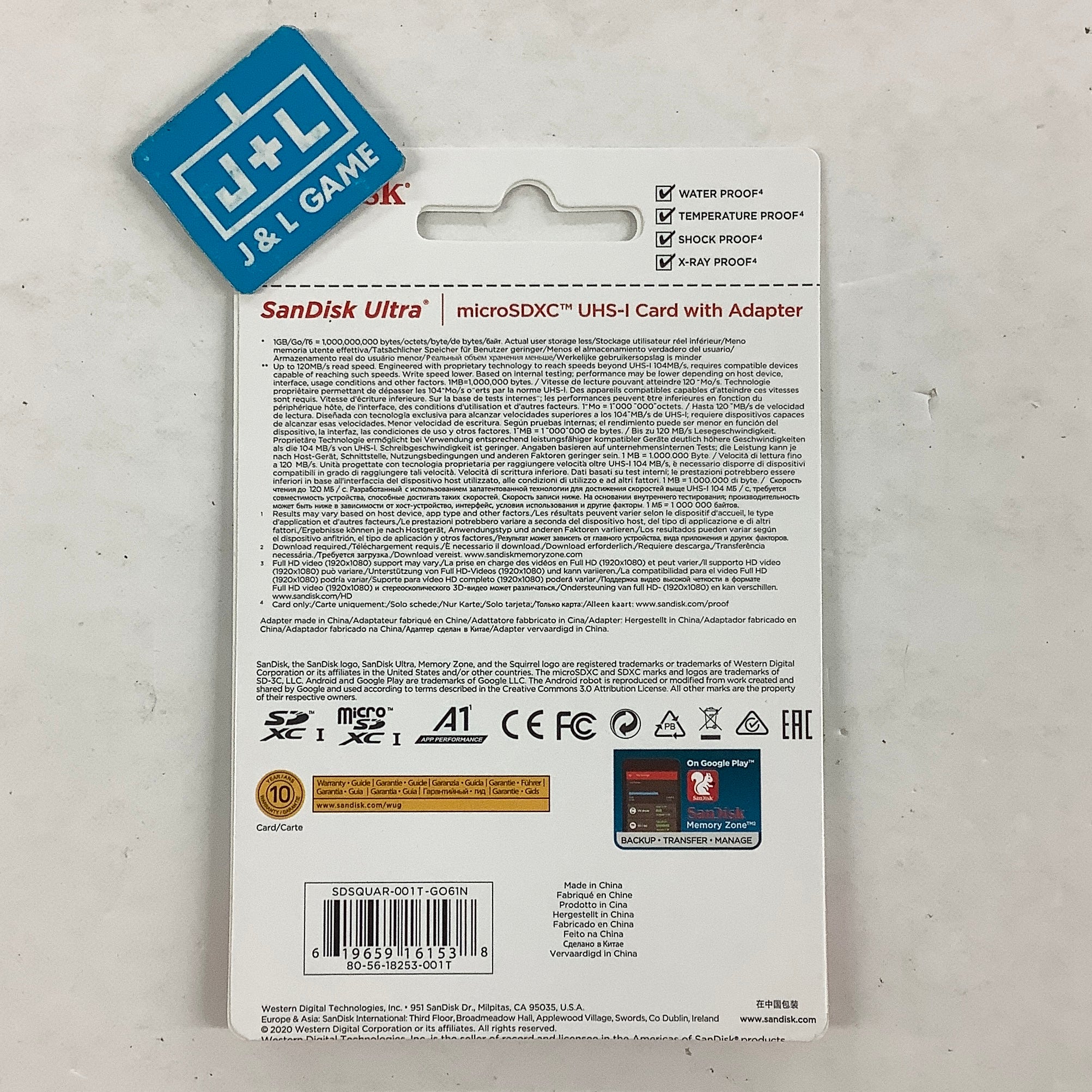 SANDISK 1TB Ultra microSDXC UHS-I Memory Card with Adapter ACCESSORIES Sandisk