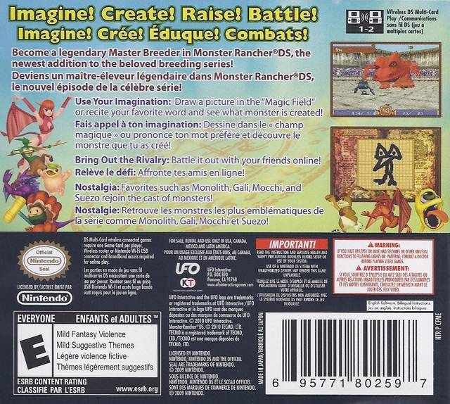 Monster Rancher DS - (NDS) Nintendo DS [Pre-Owned] Video Games UFO Interactive   