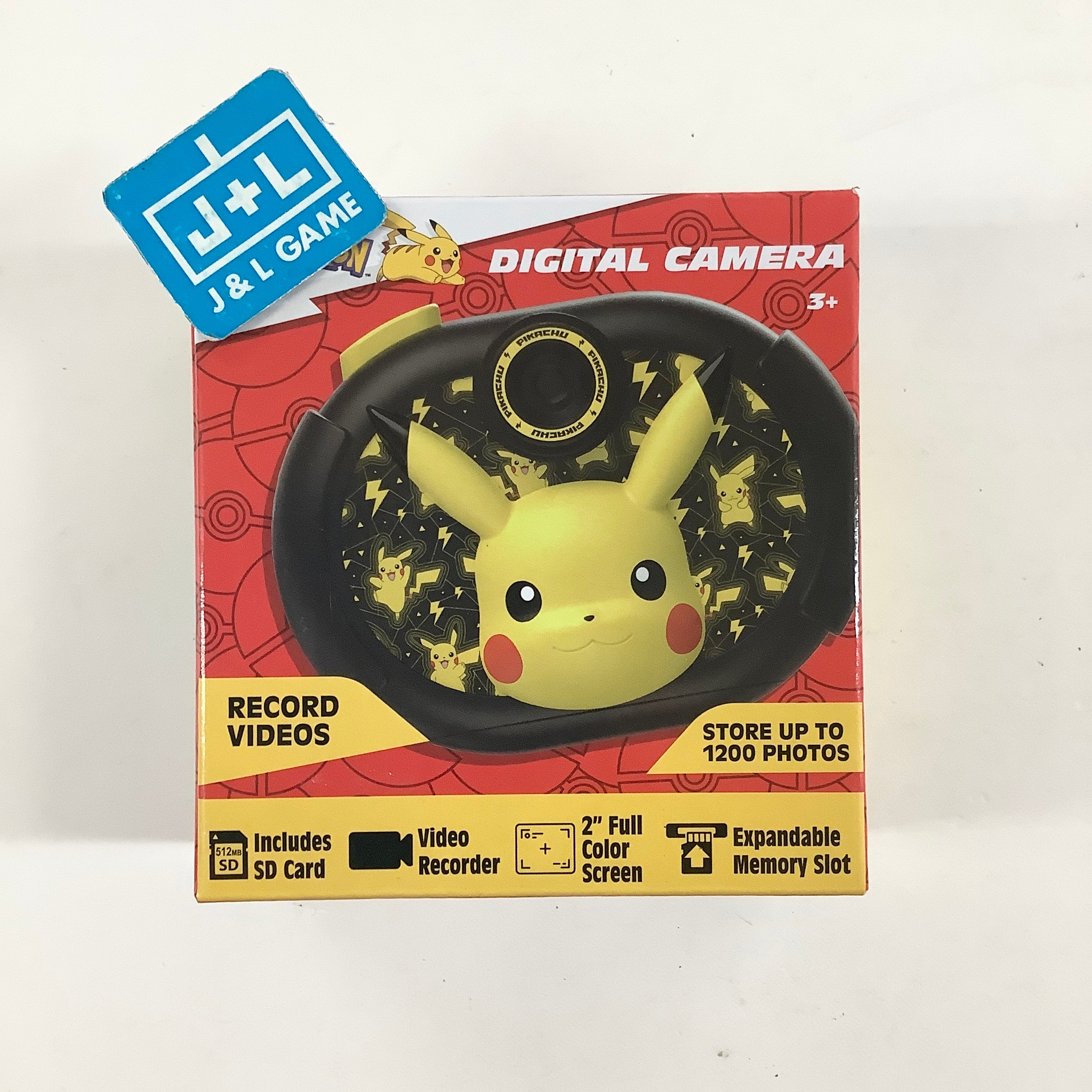 Pokemon Pikachu Kids Camera with SD Card Digital Camera with Video