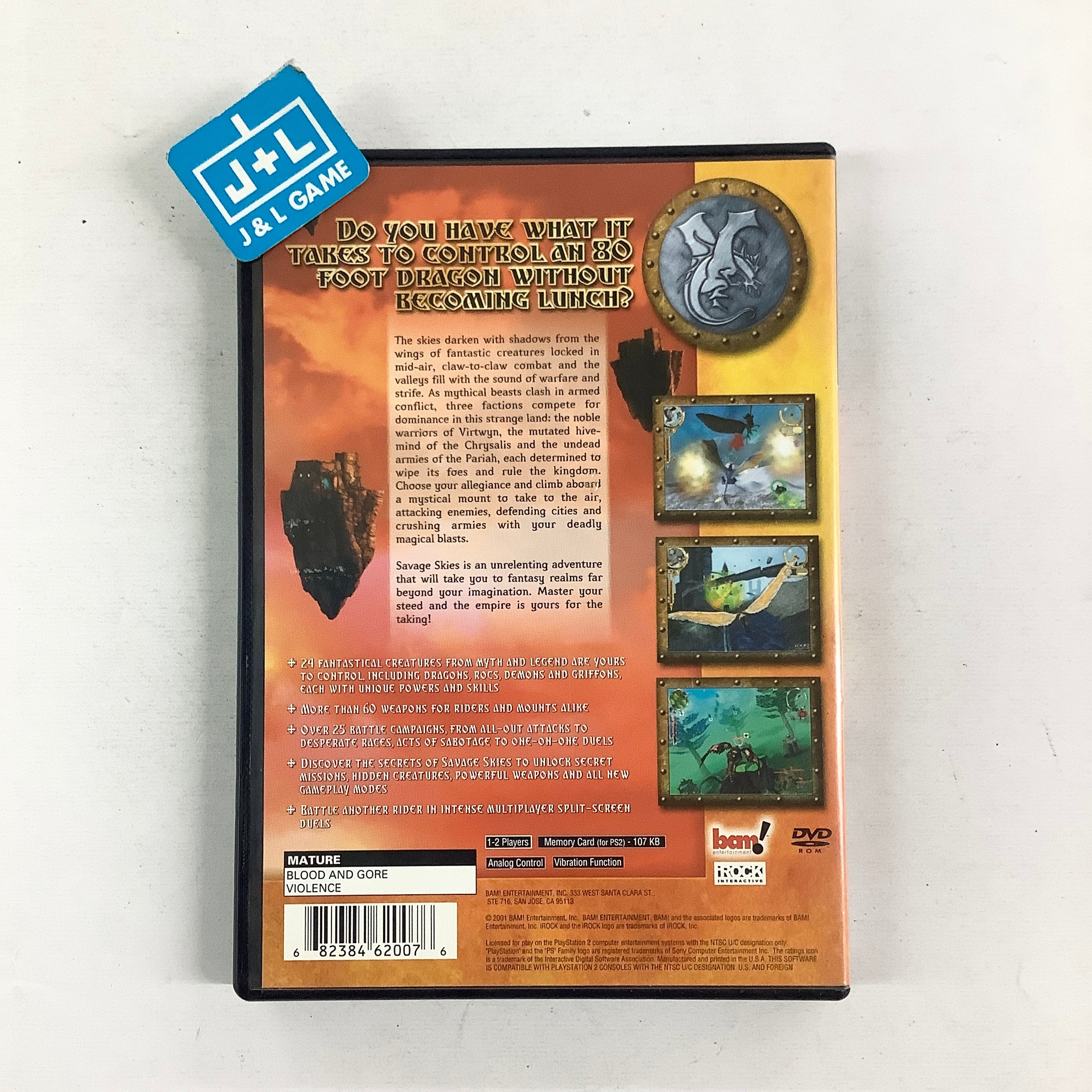 Savage Skies - (PS2) PlayStation 2 [Pre-Owned] Video Games Bam Entertainment