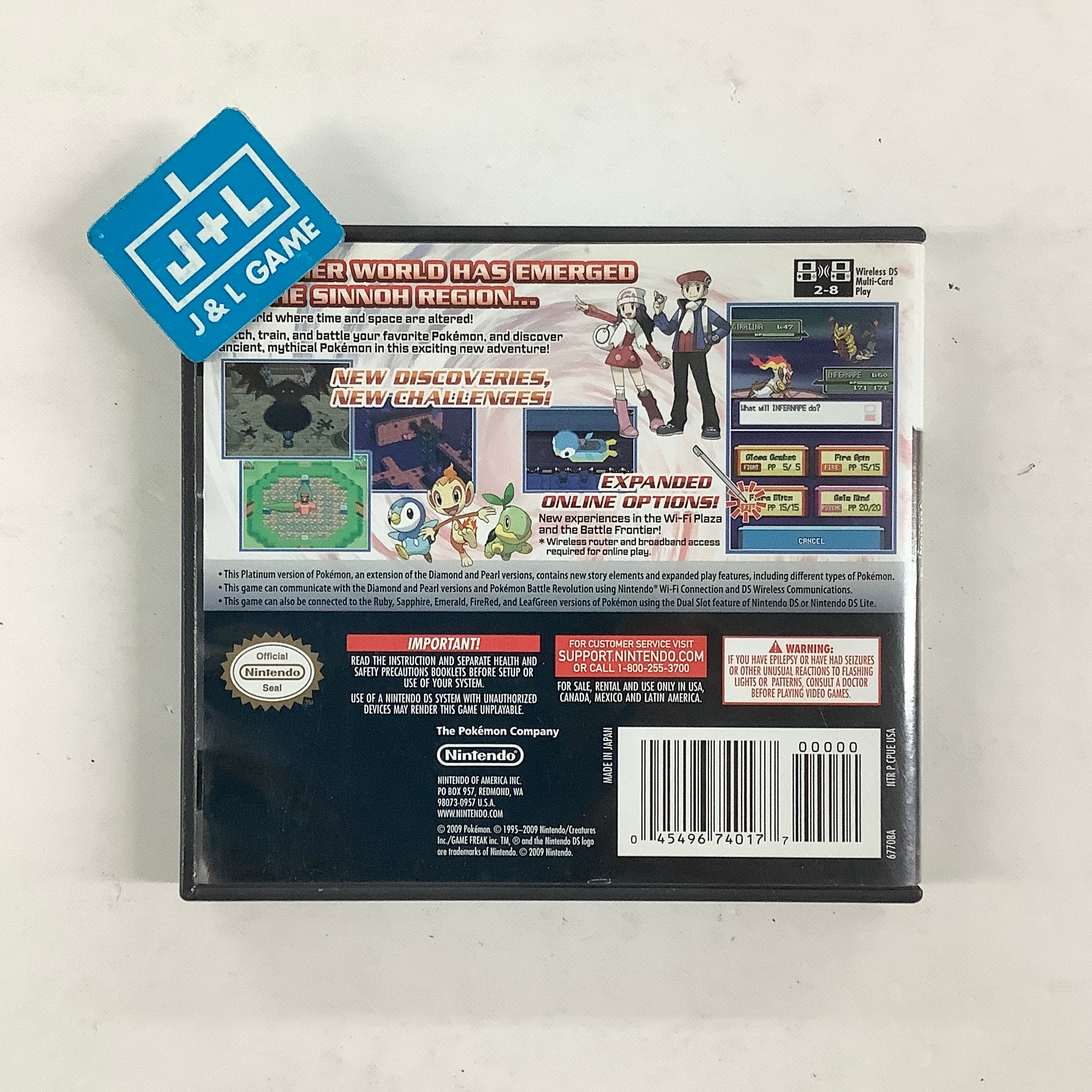 Pokemon Platinum Version - (NDS) Nintendo DS [Pre-Owned] Video Games Nintendo