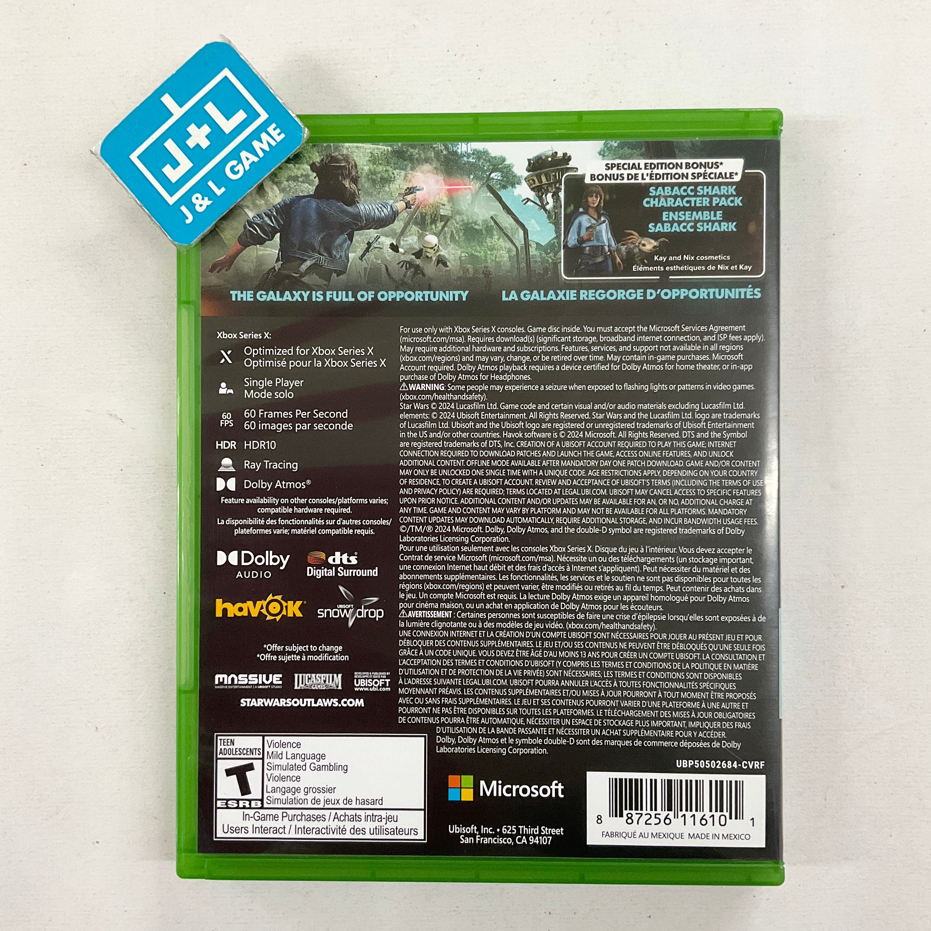 Star Wars Outlaws - (XSX) Xbox Series X [Pre-Owned] Video Games Ubisoft