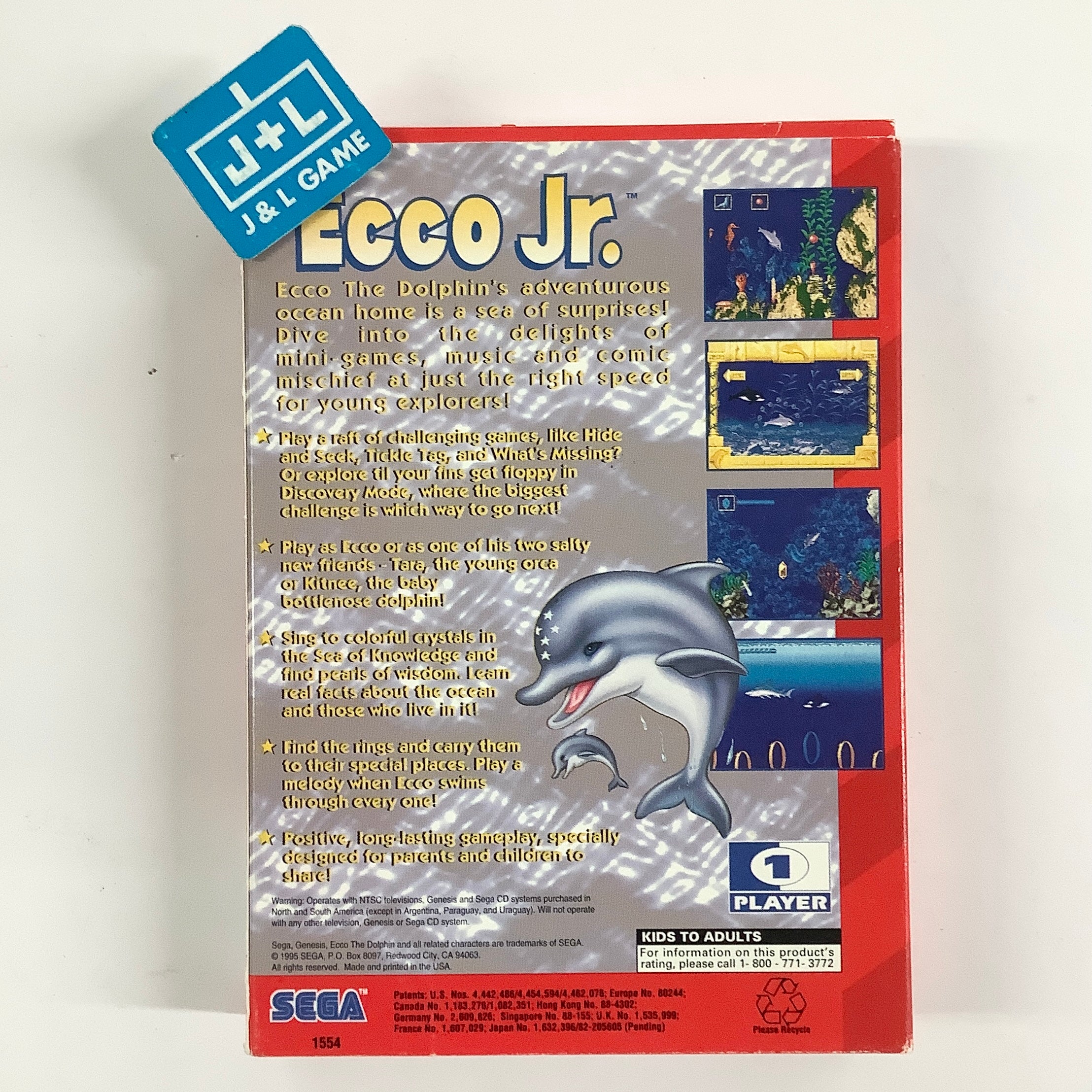 Ecco Jr. - (SG) SEGA Genesis [Pre-Owned] Video Games Sega