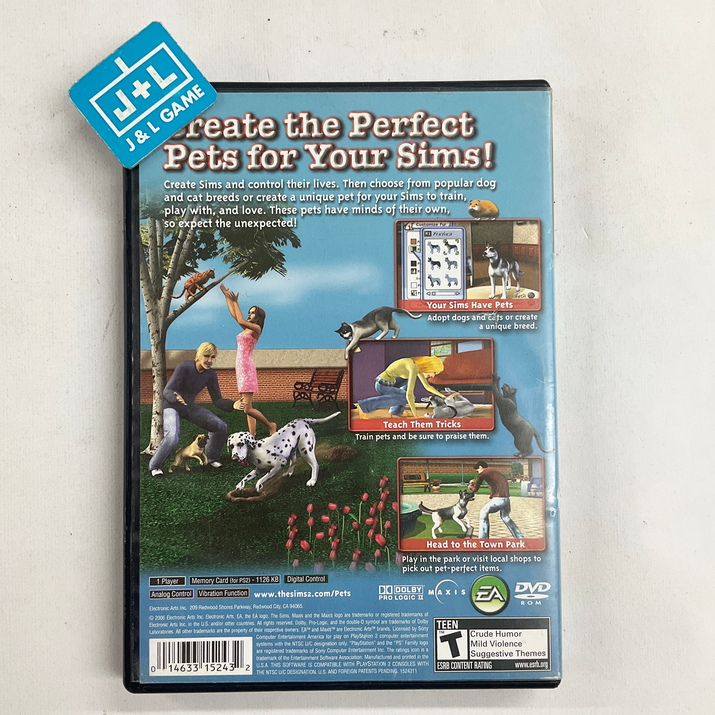 The Sims 2: Pets - (PS2) PlayStation 2 [Pre-Owned] Video Games EA Games
