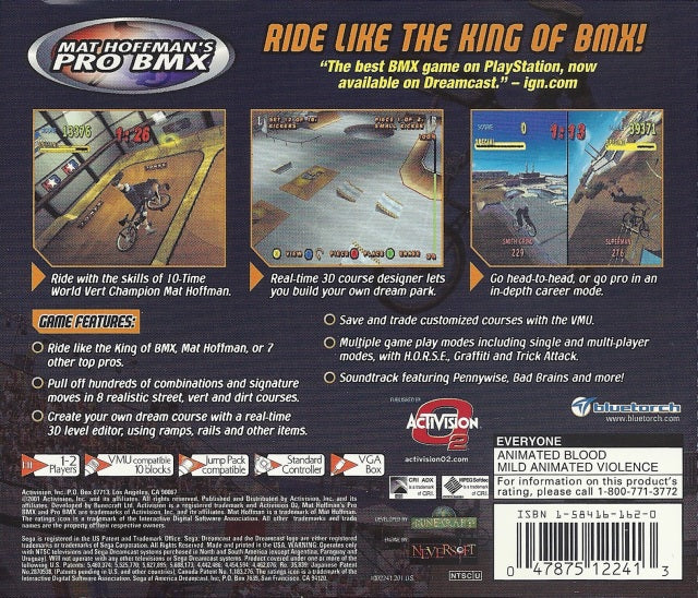 Mat Hoffman's Pro BMX - (DC) SEGA Dreamcast [Pre-Owned] Video Games ACTIVISION   