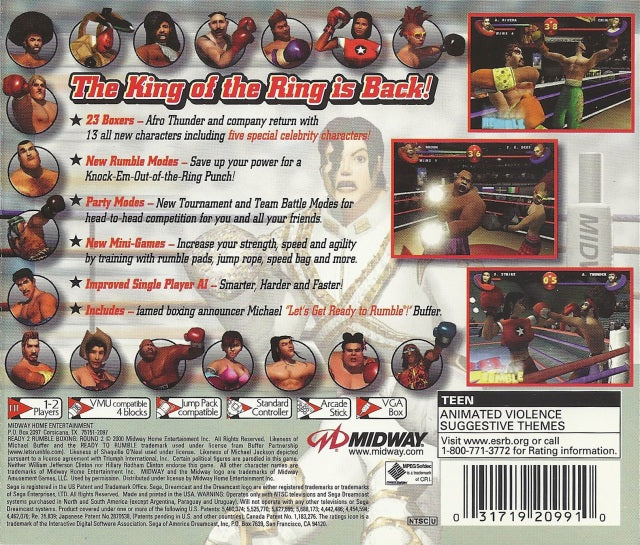 Ready 2 Rumble Boxing: Round 2 - (DC) SEGA Dreamcast [Pre-Owned] Video Games Midway