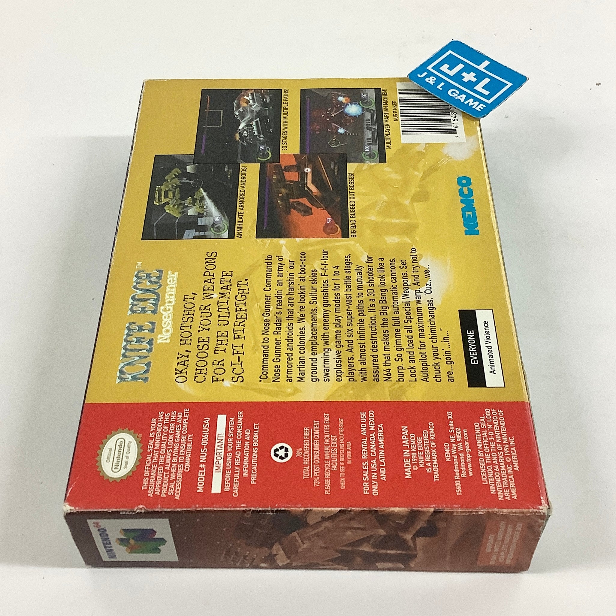 Knife Edge: NoseGunner - (N64) Nintendo 64 [Pre-Owned]