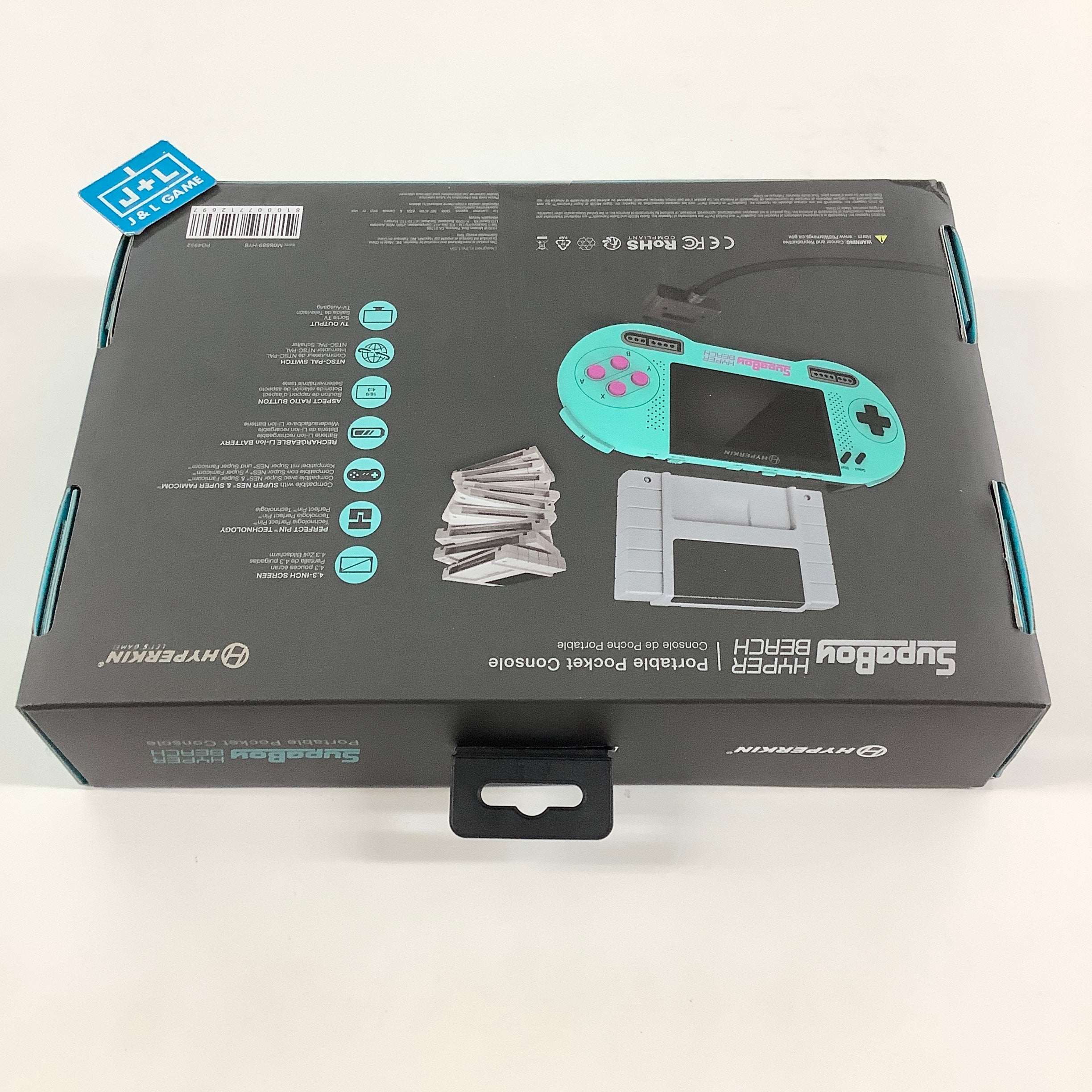 Hyperkin SupaBoy Portable Pocket Console (Hyper Beach) - (SNES) Super Nintendo CONSOLE Hyperkin