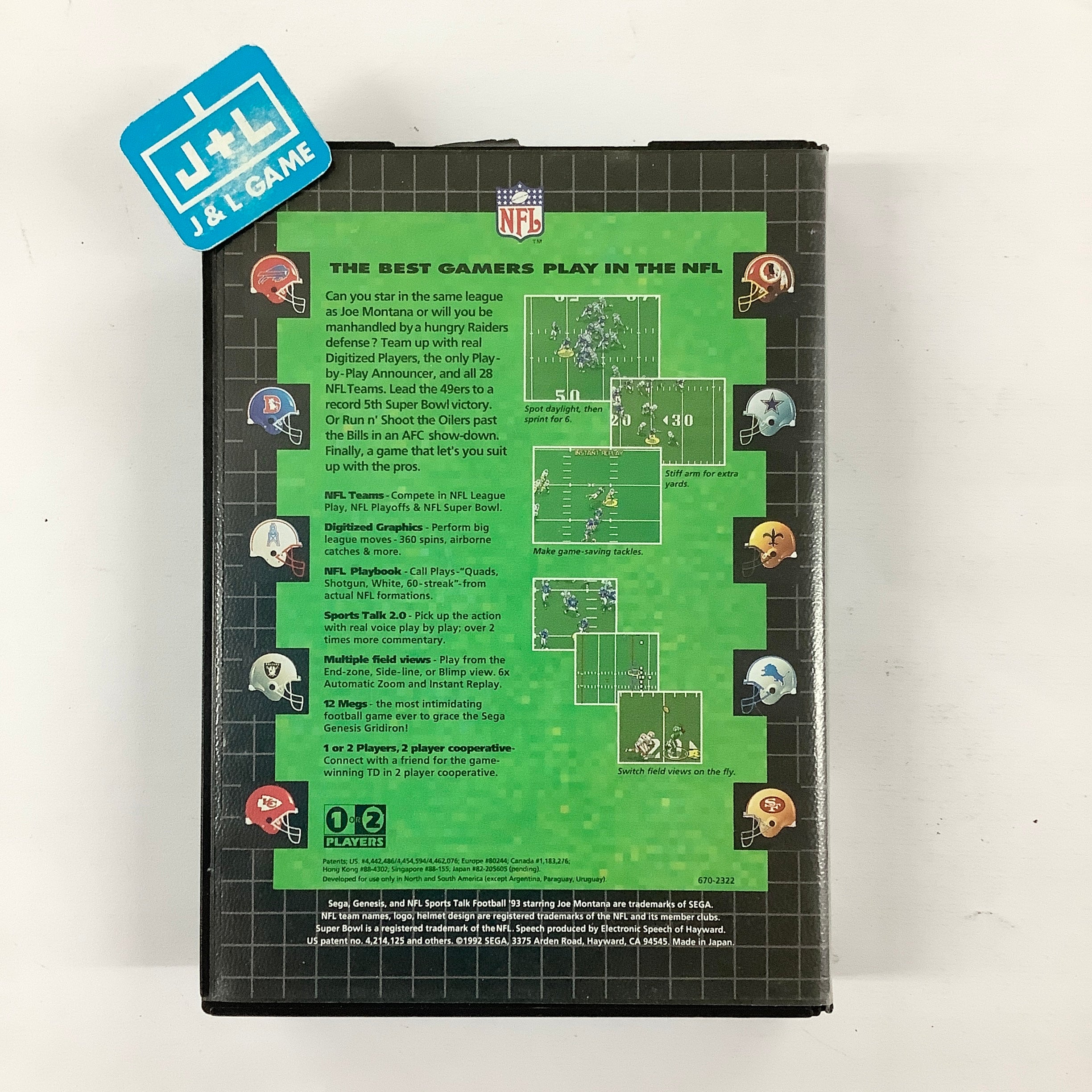 NFL Sports Talk Football '93 Starring Joe Montana - (SG) SEGA Genesis [Pre-Owned] Video Games Sega   