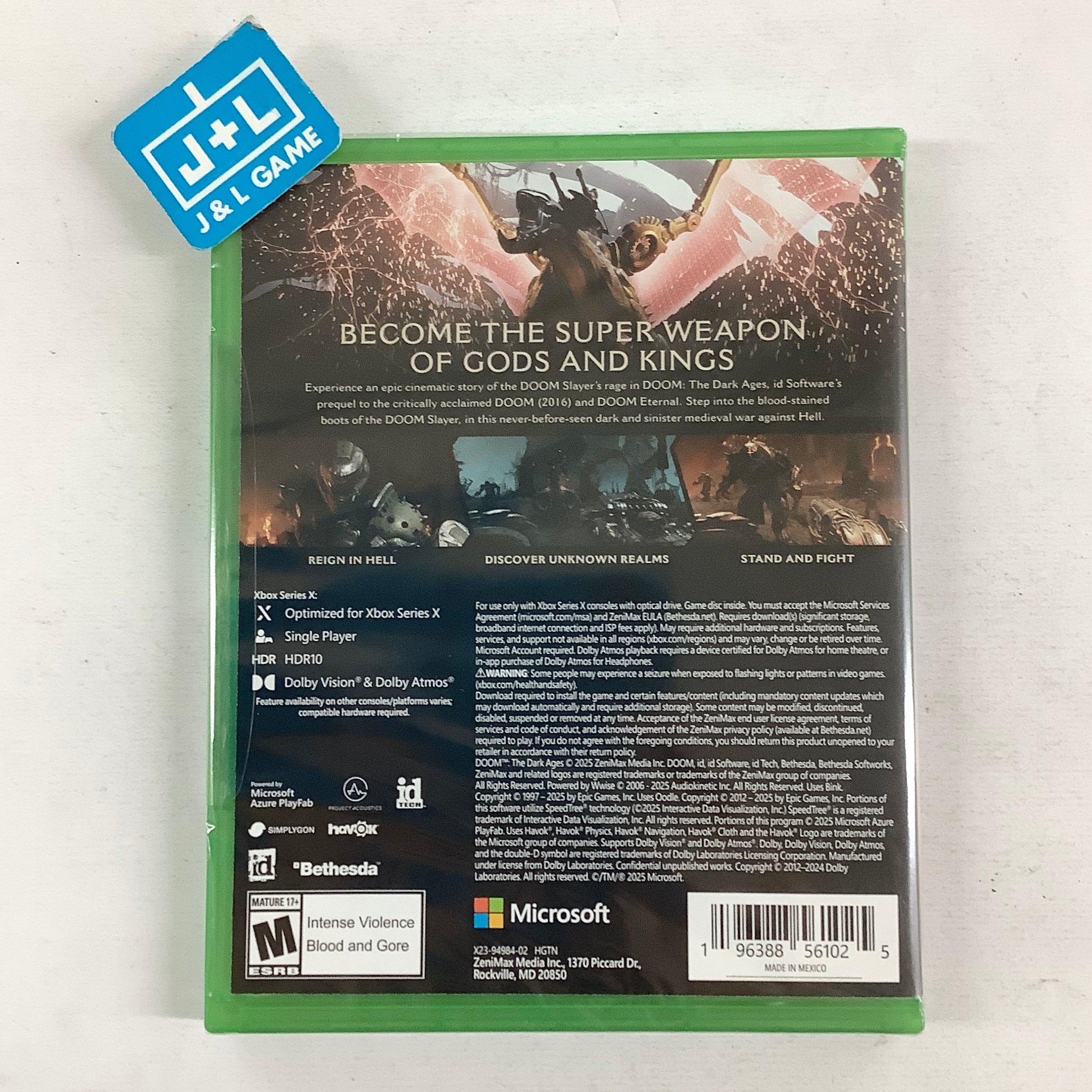 DOOM: The Dark Ages - (XSX) Xbox Series X Video Games Bethesda