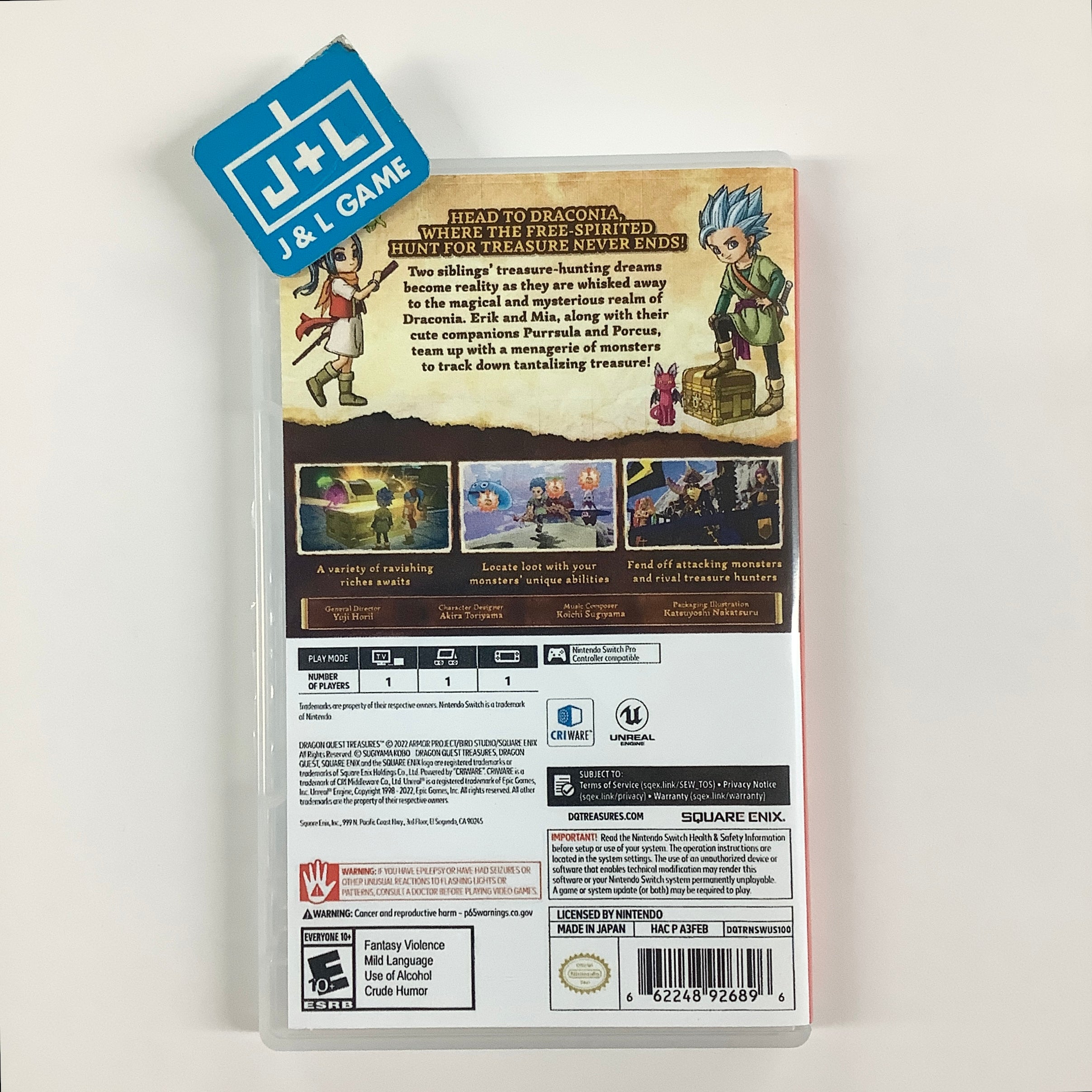 Dragon Quest Treasures - (NSW) Nintendo Switch [Pre-Owned] Video Games Square Enix