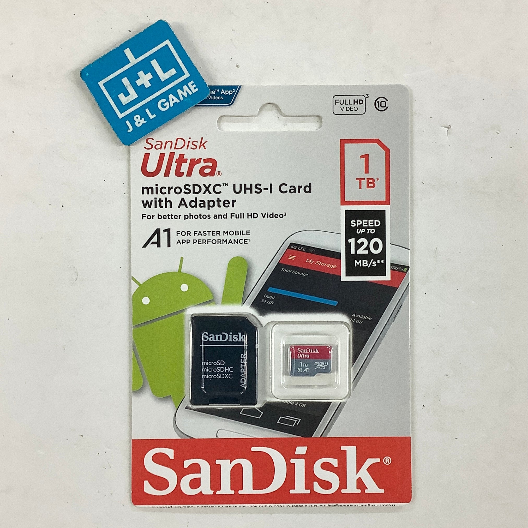 SANDISK 1TB Ultra microSDXC UHS-I Memory Card with Adapter ACCESSORIES Sandisk