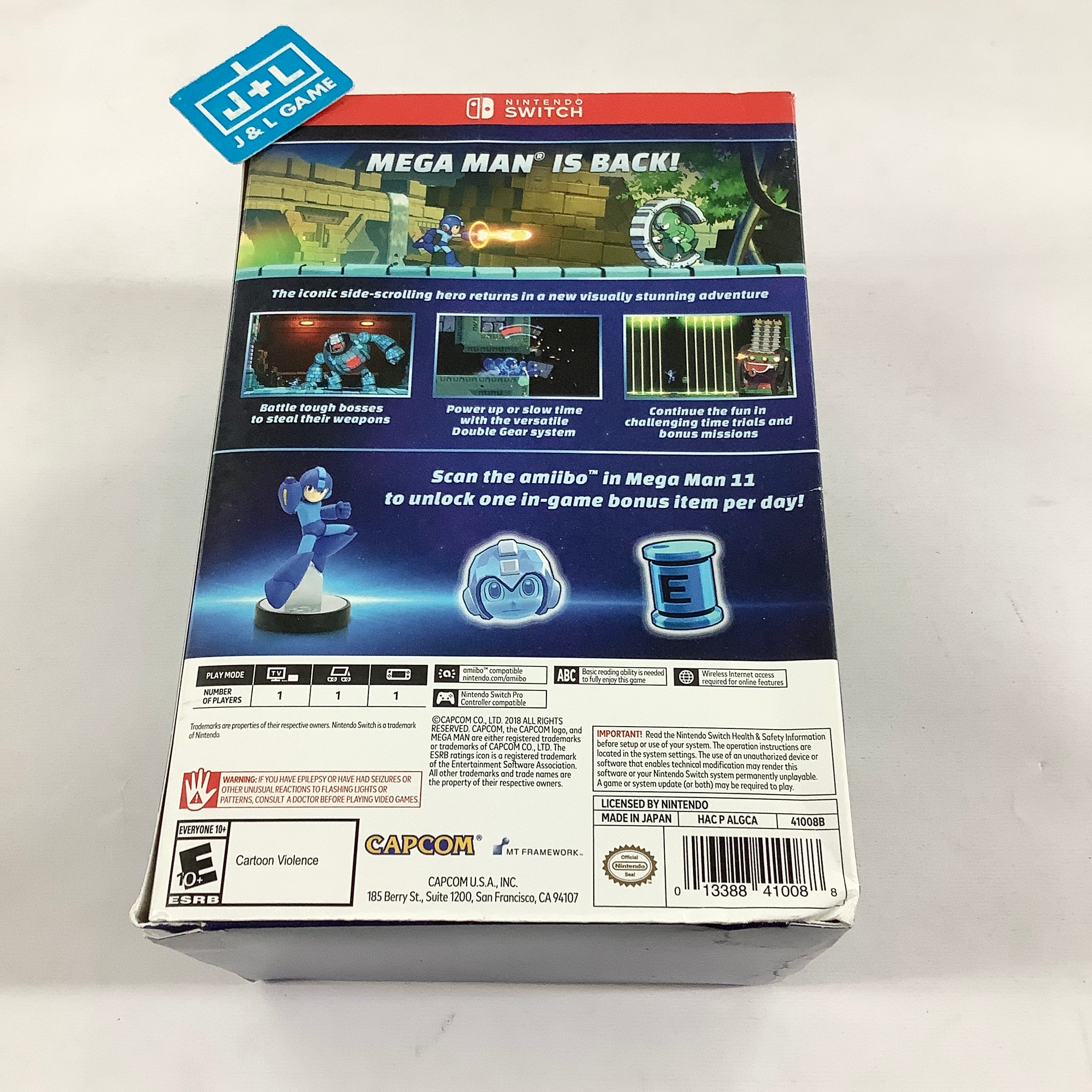 Mega Man 11 Amiibo Edition - (NSW) Nintendo Switch Video Games Capcom