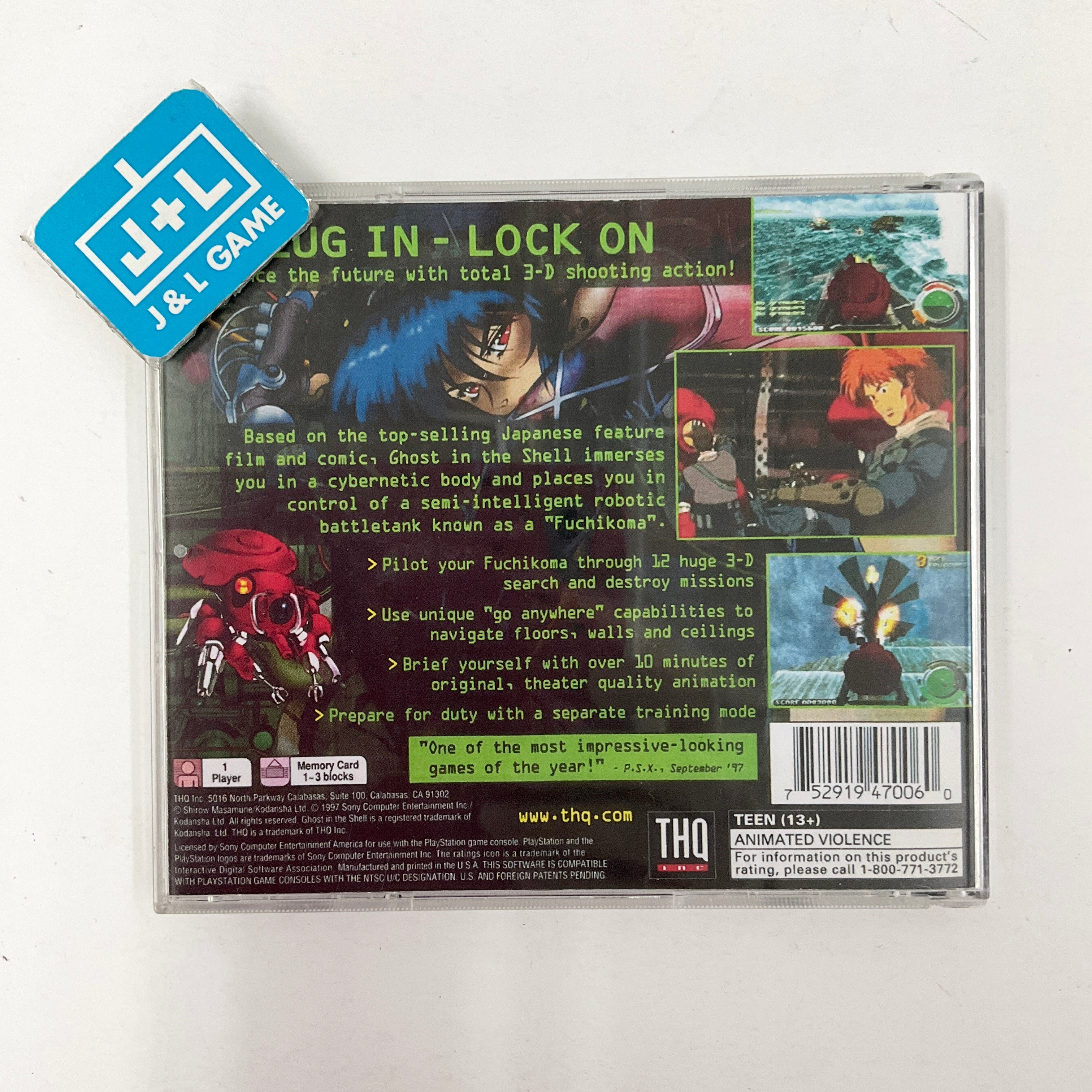 Ghost in the Shell - (PS1) PlayStation 1 [Pre-Owned] Video Games THQ