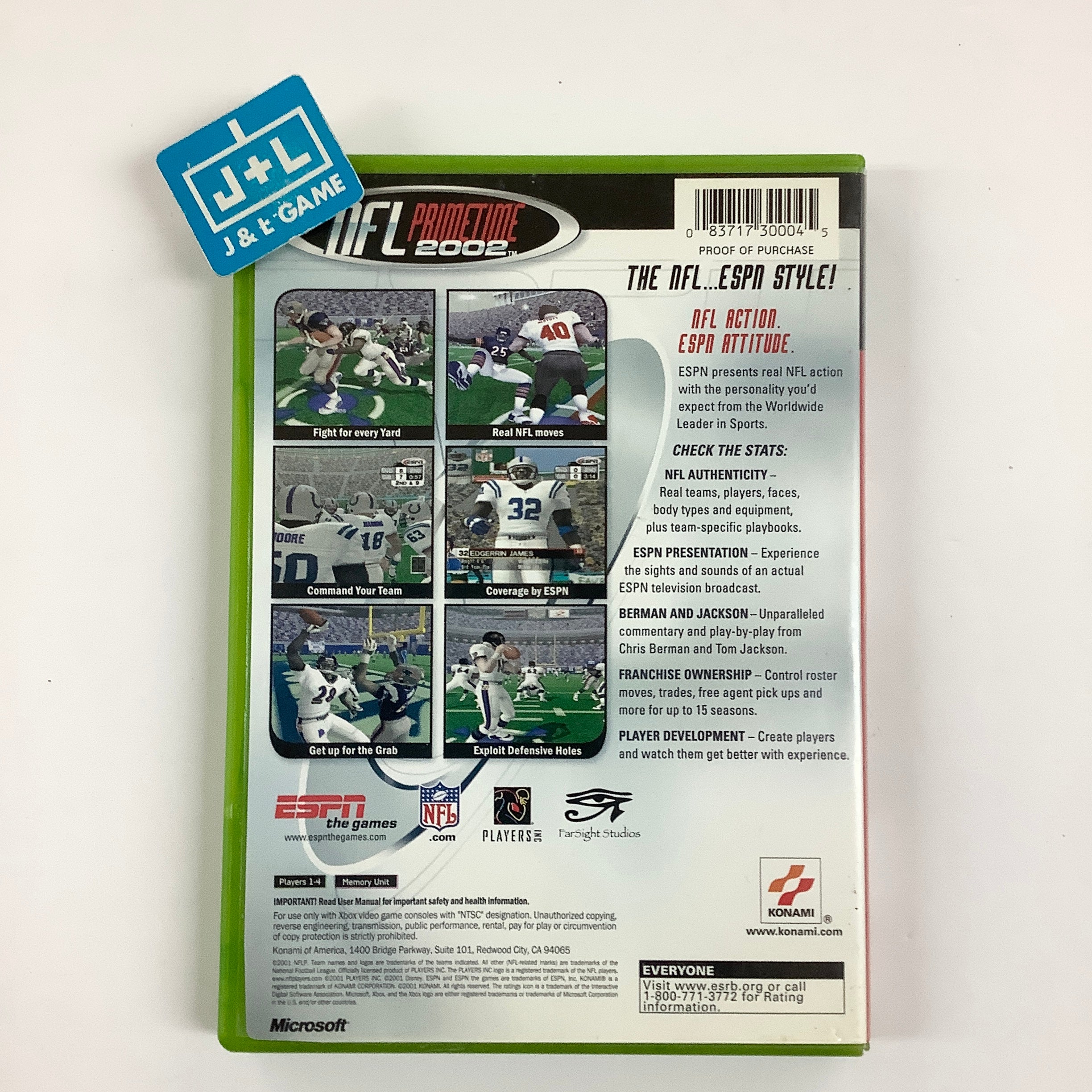 ESPN NFL PrimeTime 2002 - (XB) Xbox [Pre-Owned]