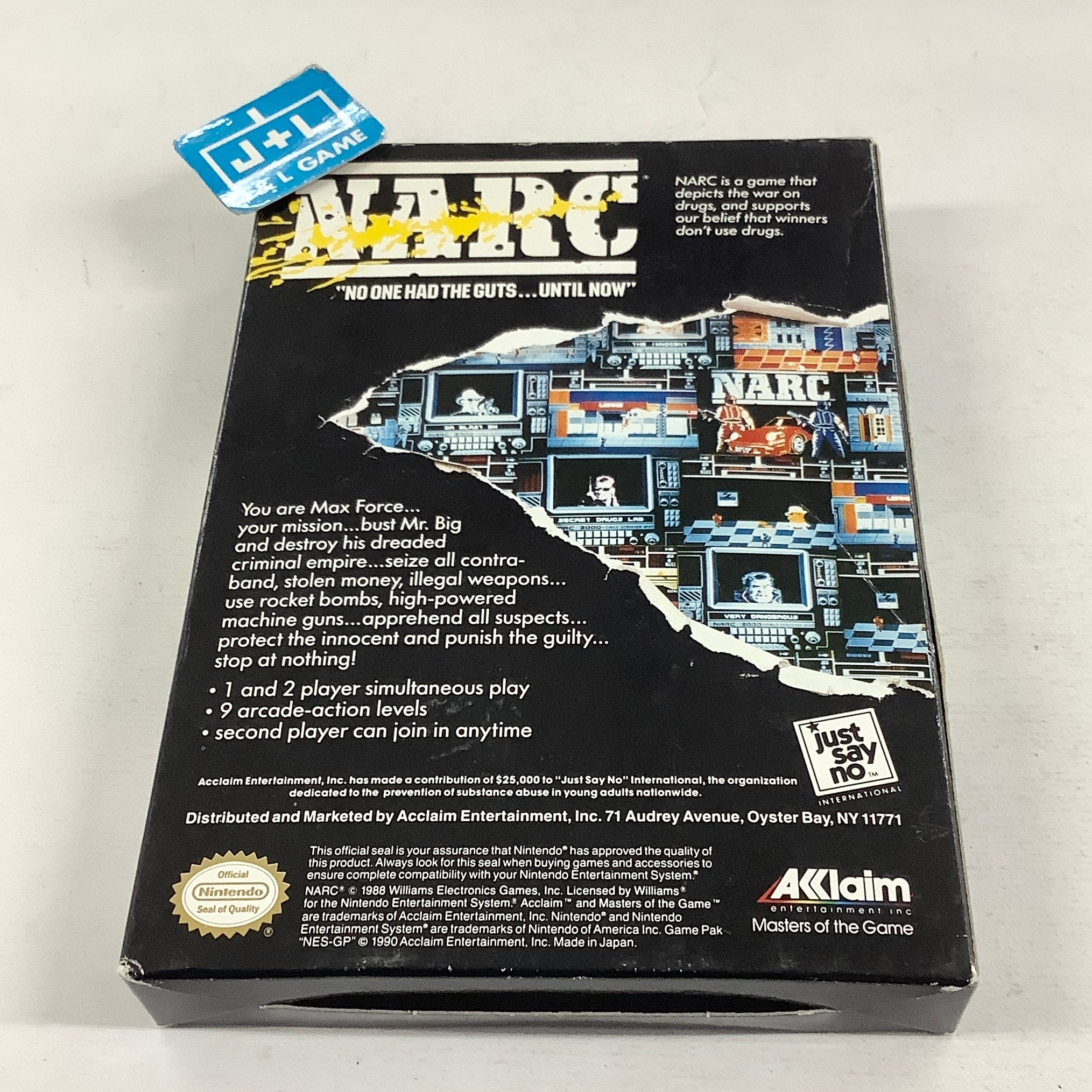 NARC - (NES) Nintendo Entertainment System [Pre-Owned] Video Games Acclaim