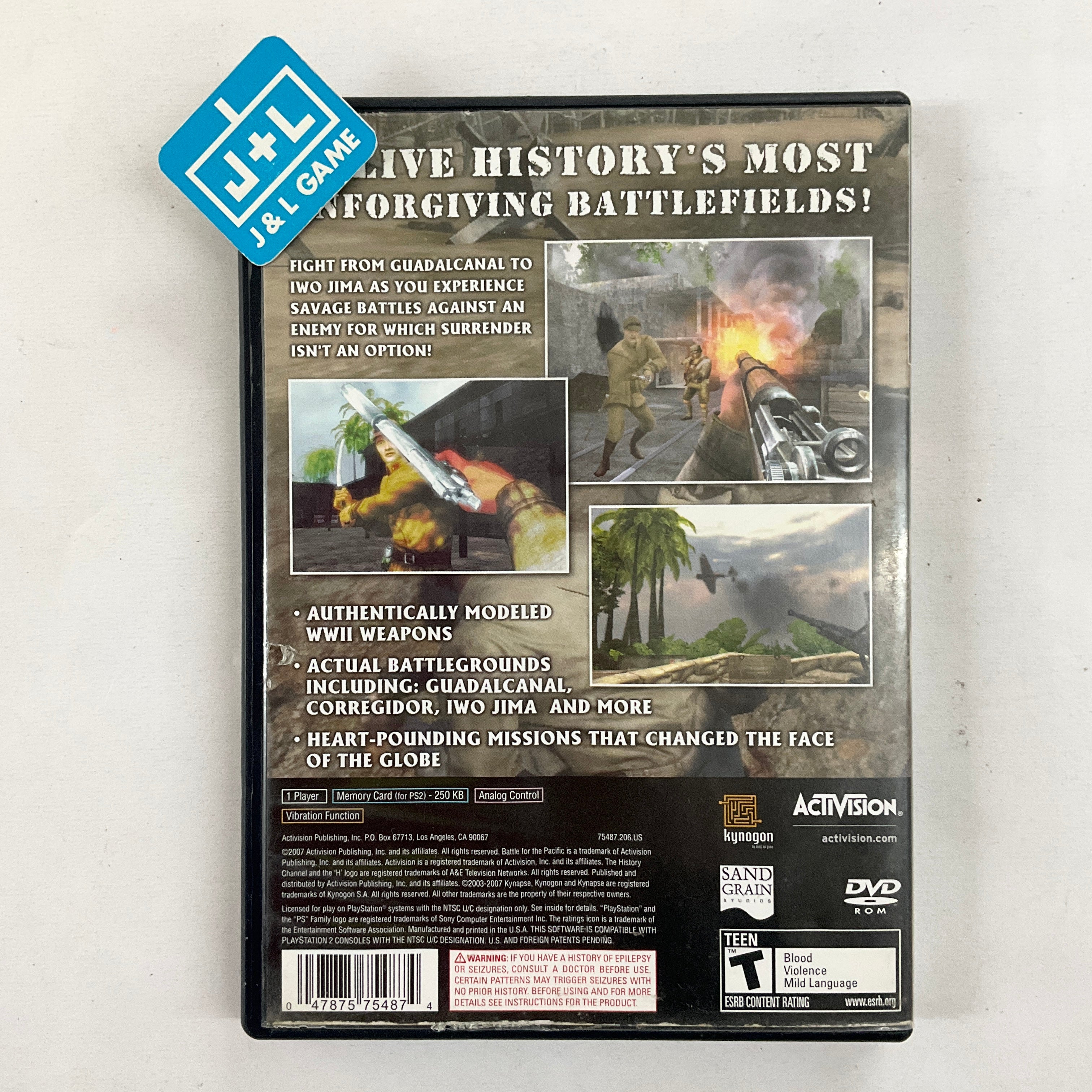 The History Channel: Battle for the Pacific - (PS2) PlayStation 2 [Pre-Owned] Video Games Activision   