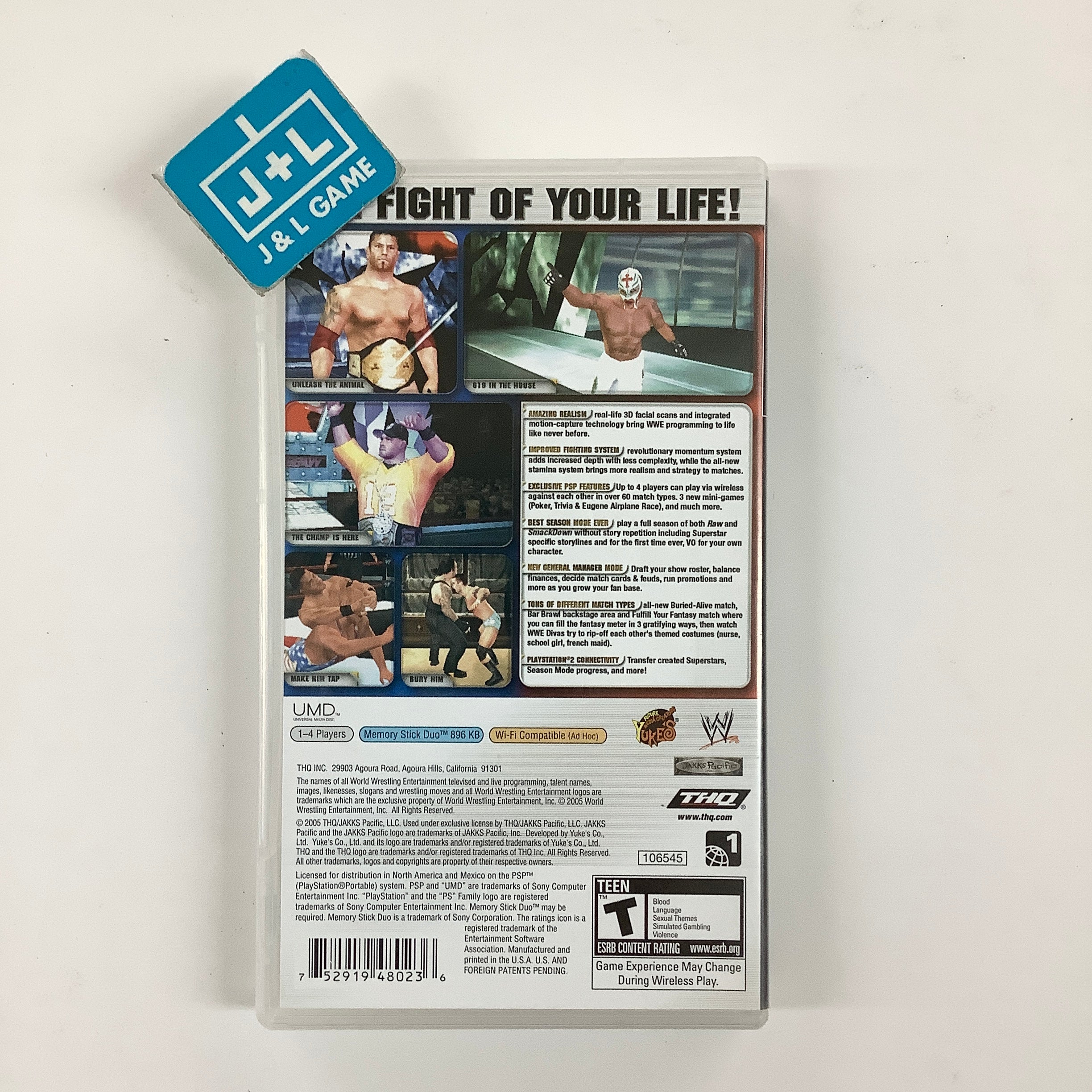 WWE SmackDown! vs. Raw 2006 - Sony PSP [Pre-Owned] Video Games THQ