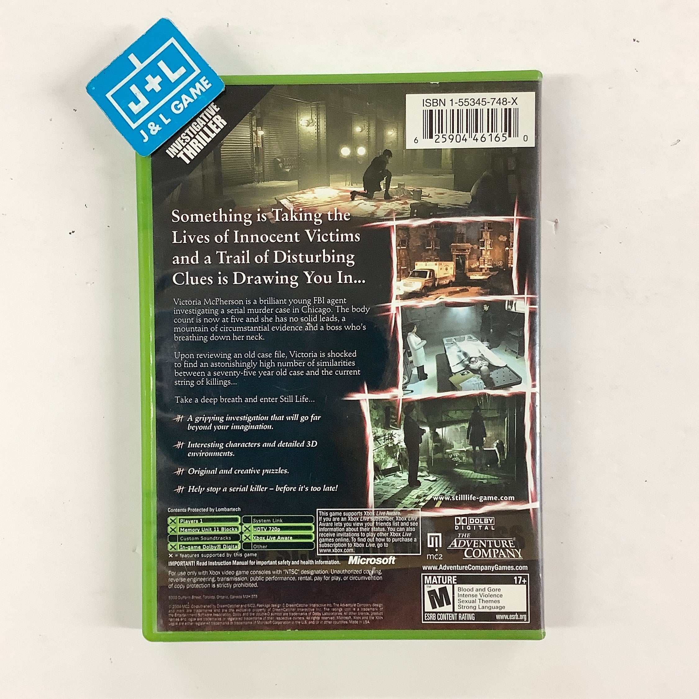 Still Life - (XB) Xbox [Pre-Owned] Video Games The Adventure Company
