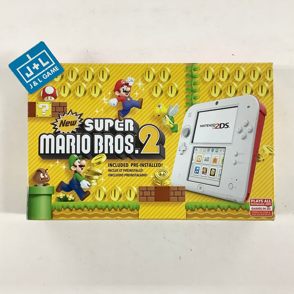 Nintendo 2DS Console (Scarlet Red) with New Super Mario Bros. 2