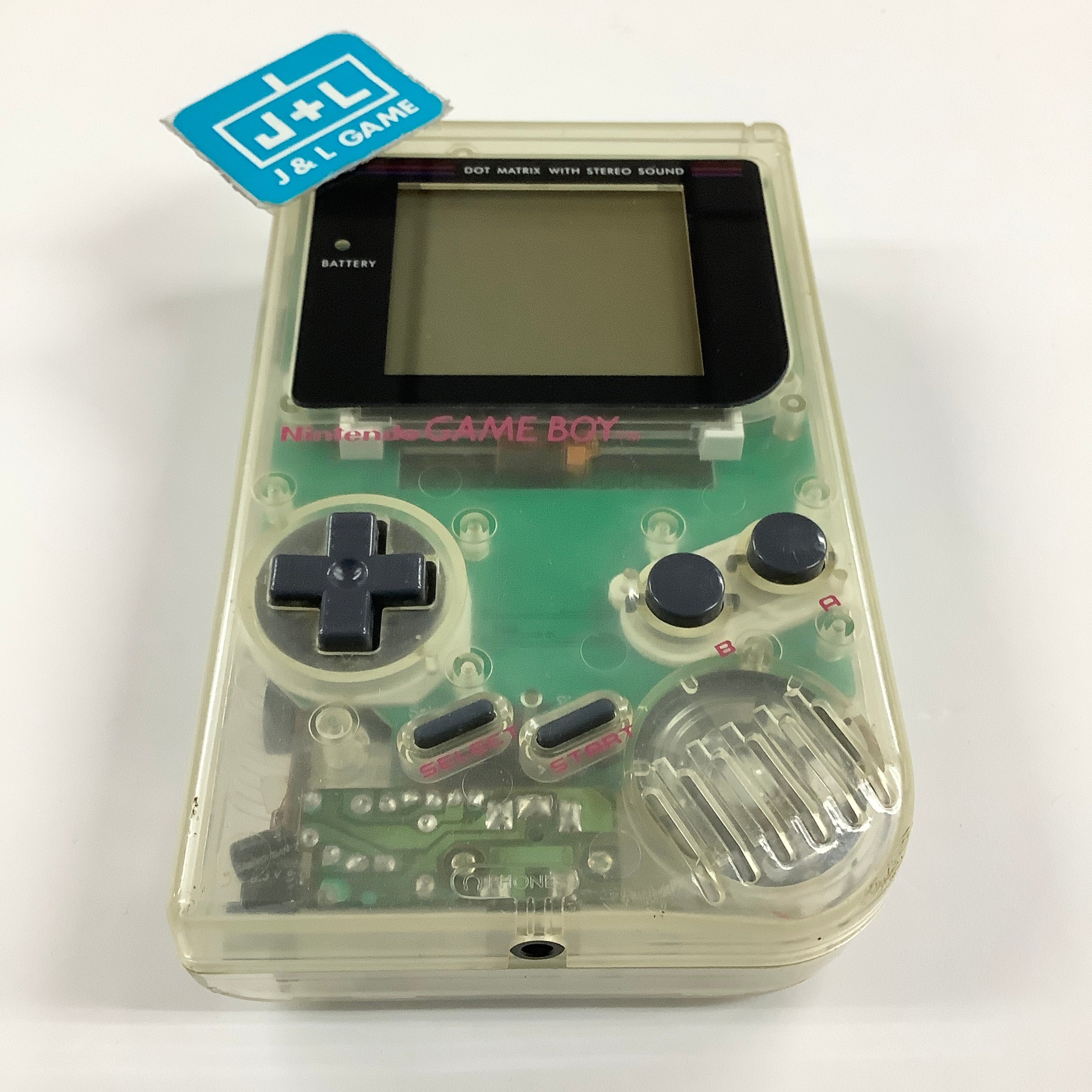 Nintendo Game Boy (Clear With Old Backlight) - (GB) Game Boy [Pre-Owned]
