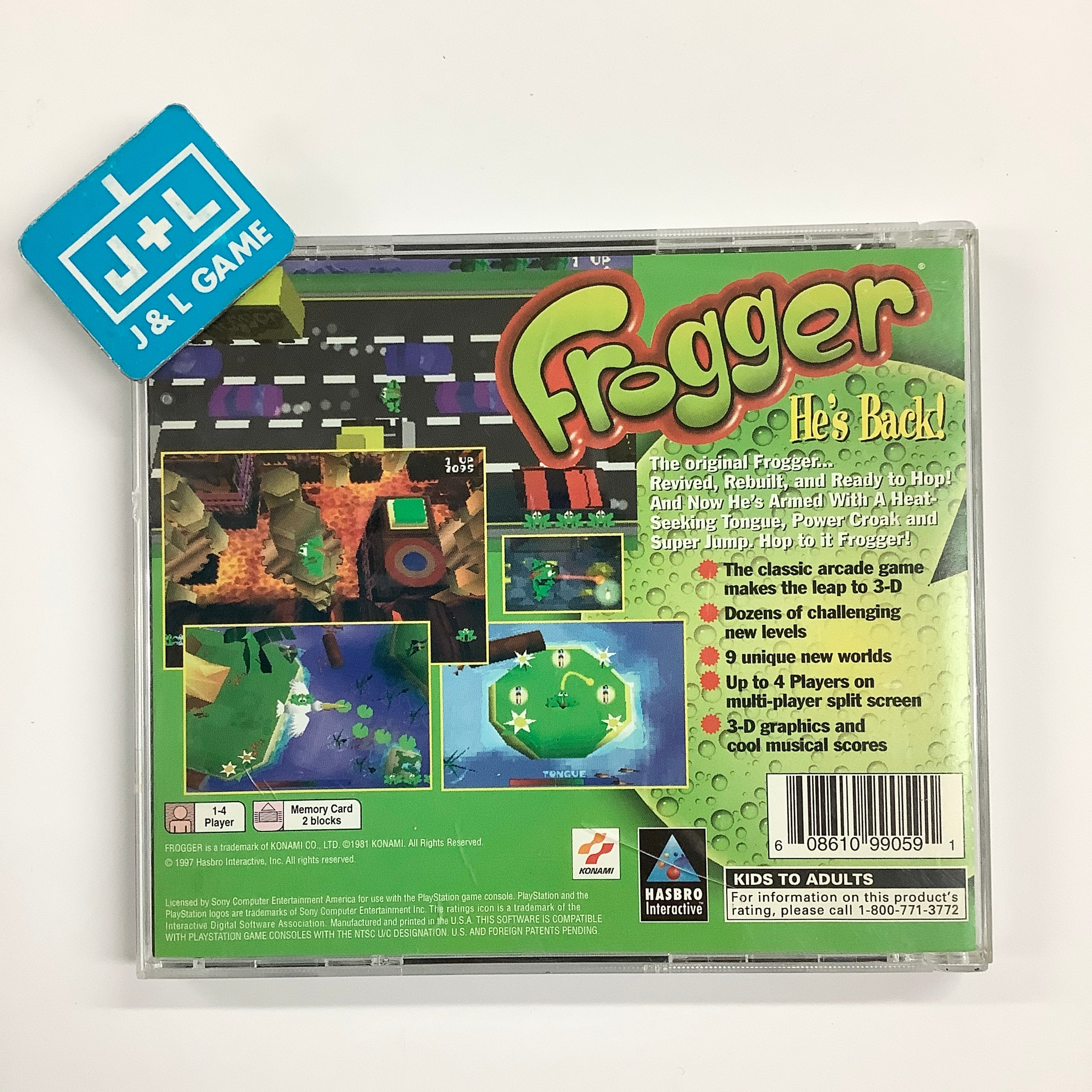 Frogger - (PS1) PlayStation 1 [Pre-Owned] Video Games Hasbro Interactive