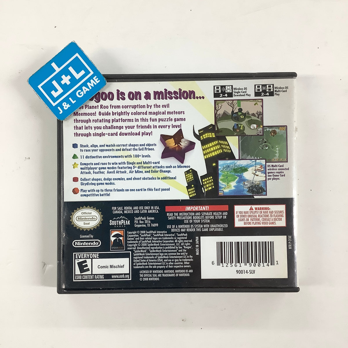 Roogoo Attack - (NDS) Nintendo DS [Pre-Owned] Video Games SouthPeak Games