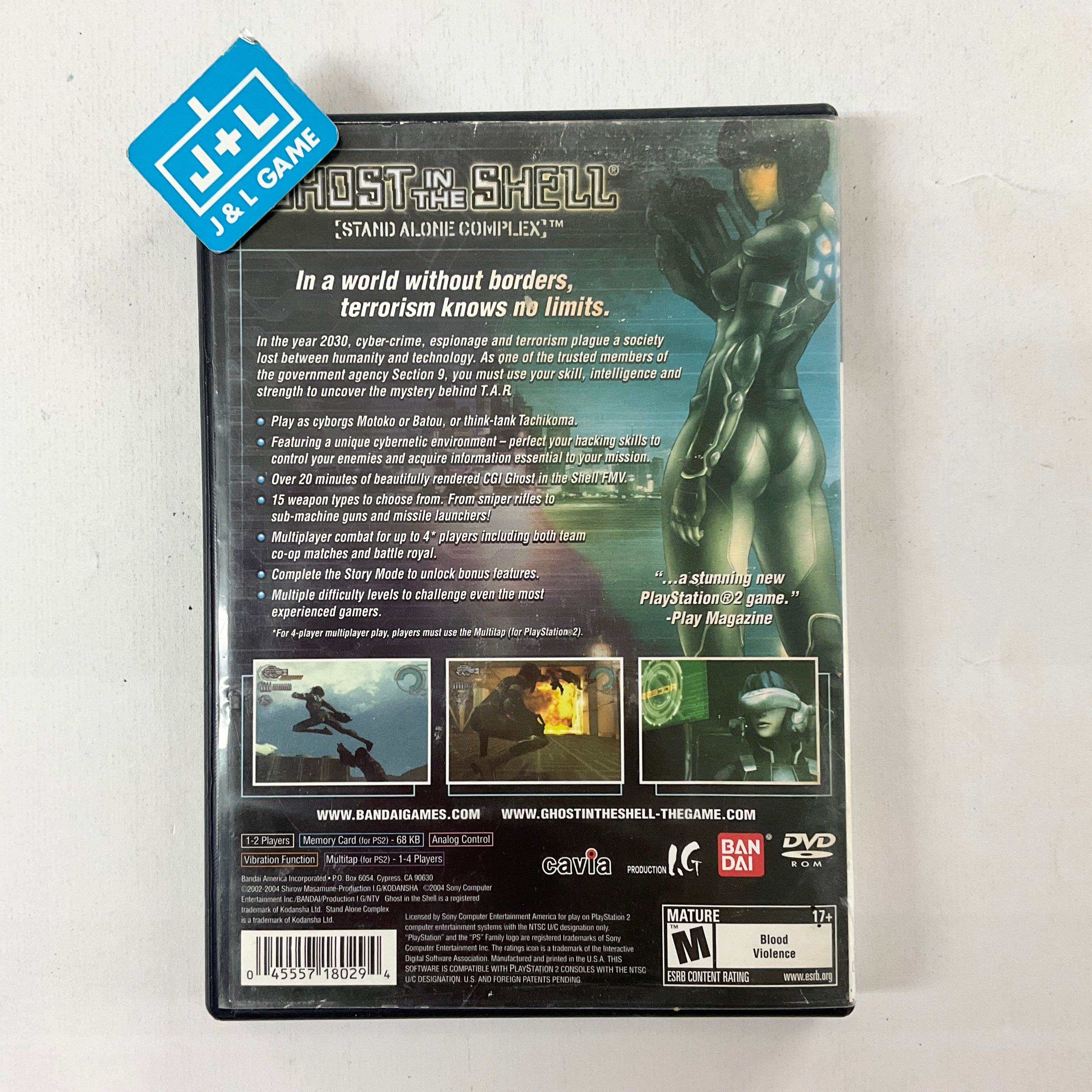 Ghost in the Shell: Stand Alone Complex - (PS2) PlayStation 2 [Pre-Owned] Video Games Bandai Namco