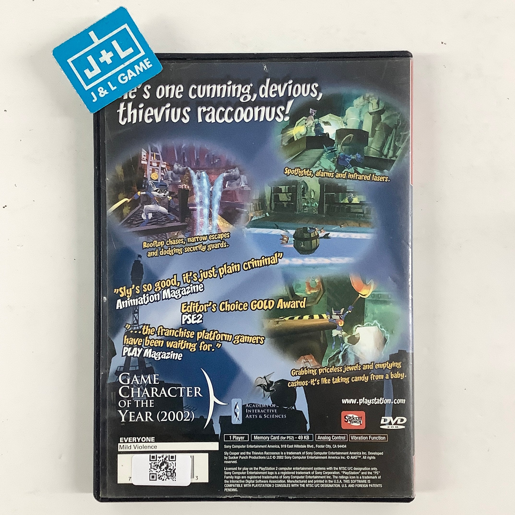 Sly Cooper and the Thievius Raccoonus (Greatest Hits) - (PS2) PlayStation 2 [Pre-Owned]