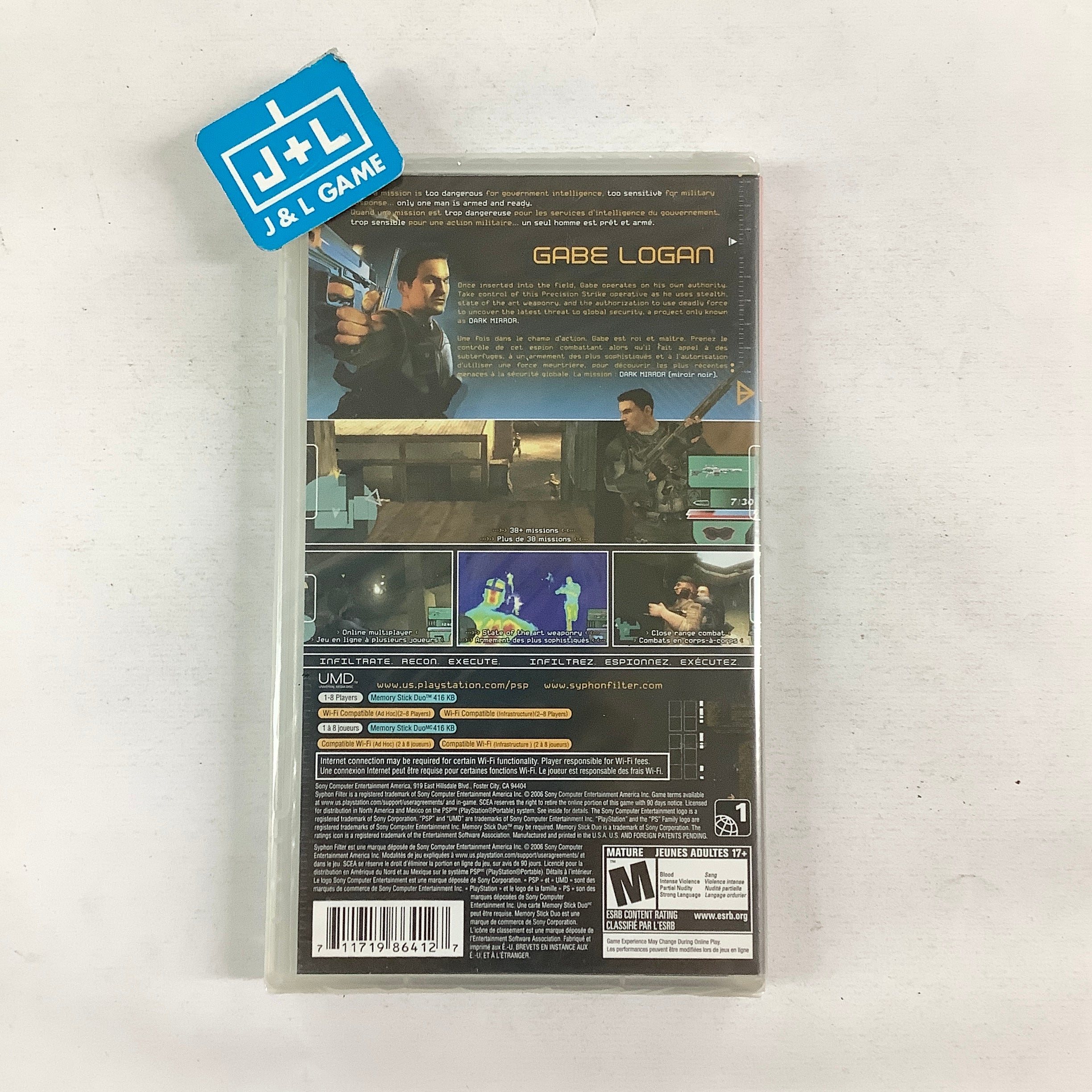 Syphon Filter: Dark Mirror (Greatest Hits) - Sony PSP Video Games SCEA