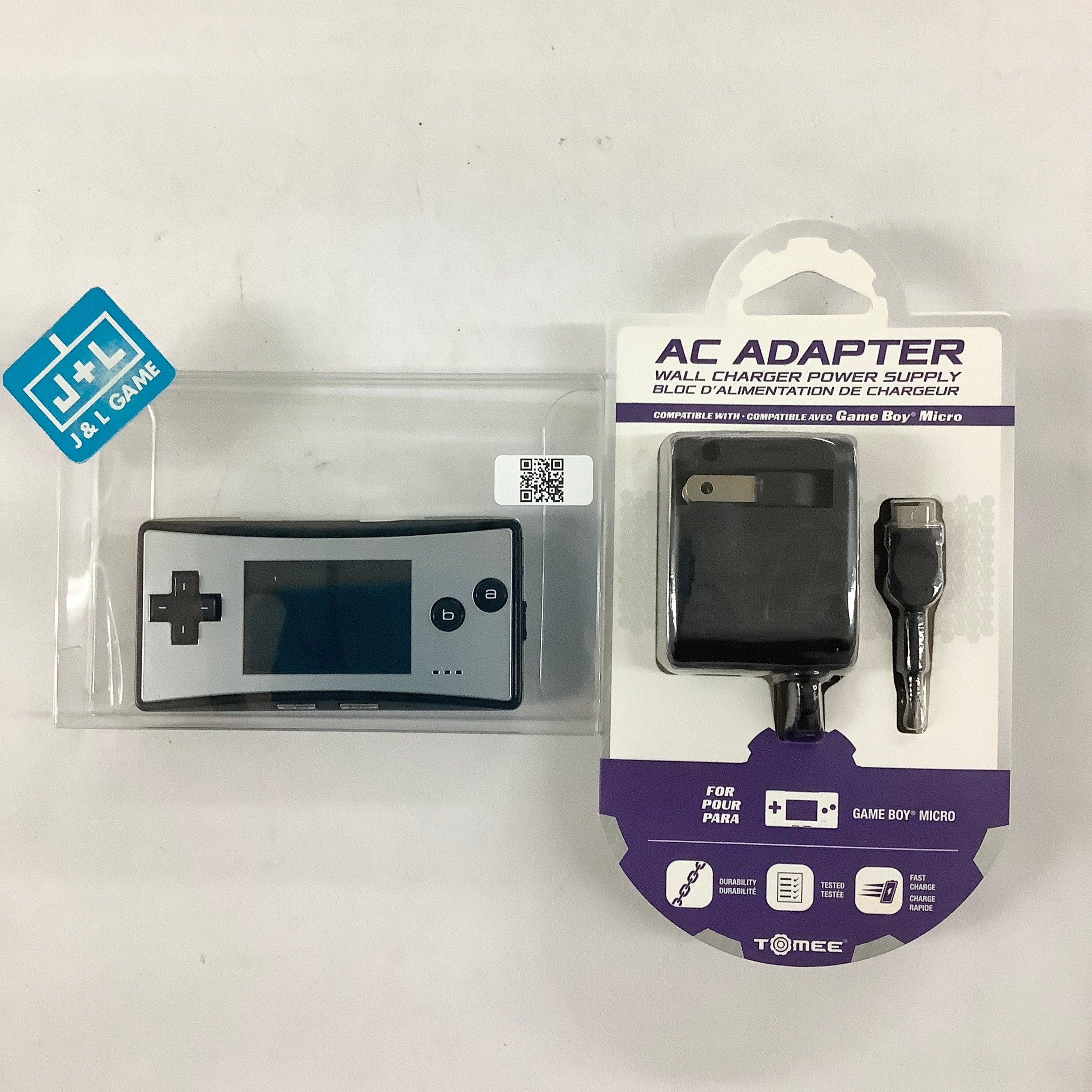 Game Boy Micro (Black with Silver Faceplate) - (GBA) Game Boy Advance [Pre-Owned] Consoles Nintendo